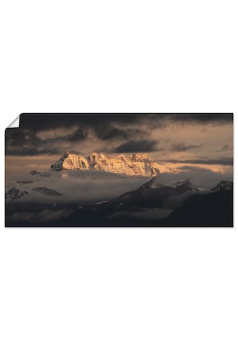 Wandbild »Dents du Midi, Schweizer Berge«, Berge, (1 St.)