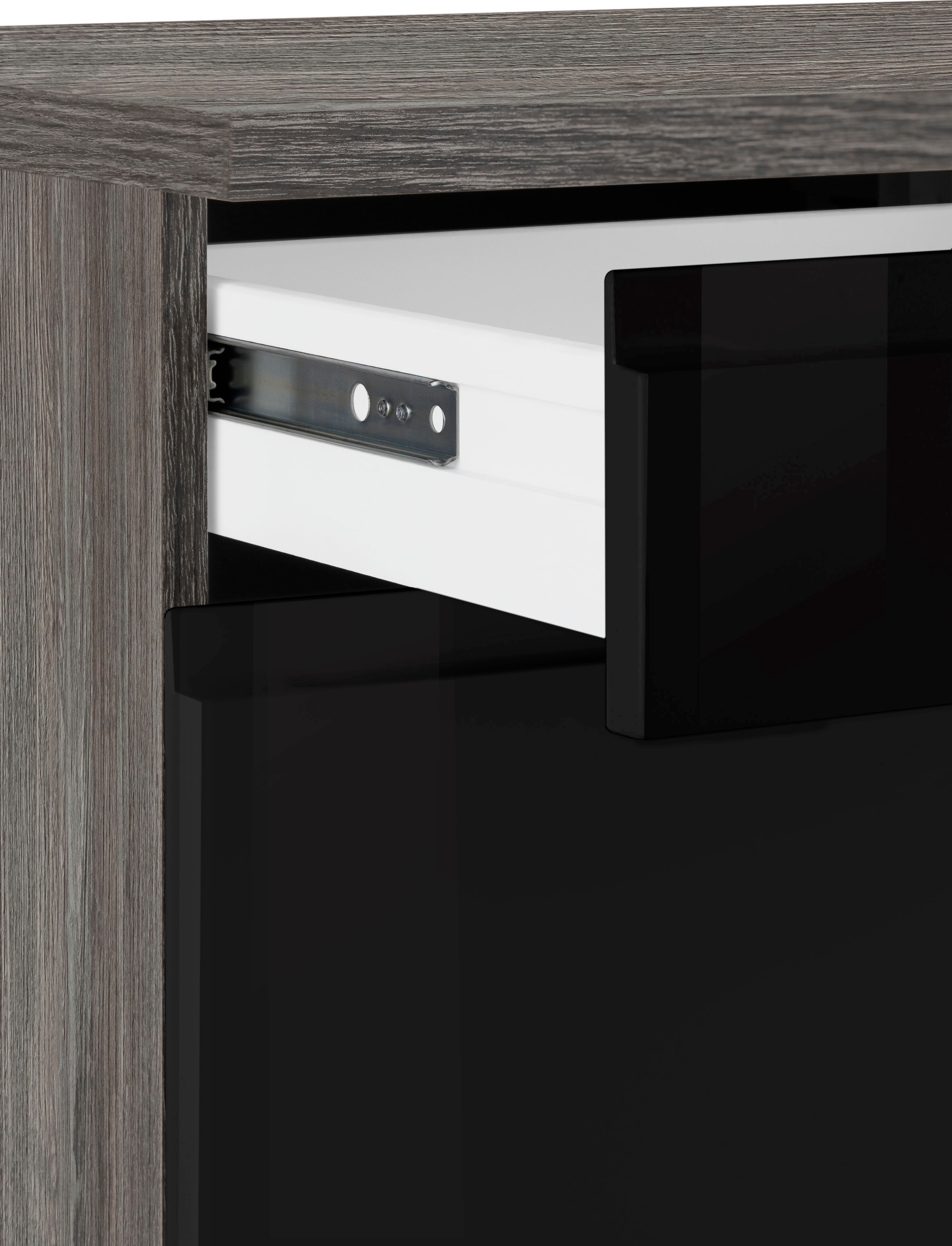 HELD MÖBEL Unterschrank »Virginia«, 85 cm hoch, 150 cm breit, 3 Schubladen, 3 Türen, griffloses Design