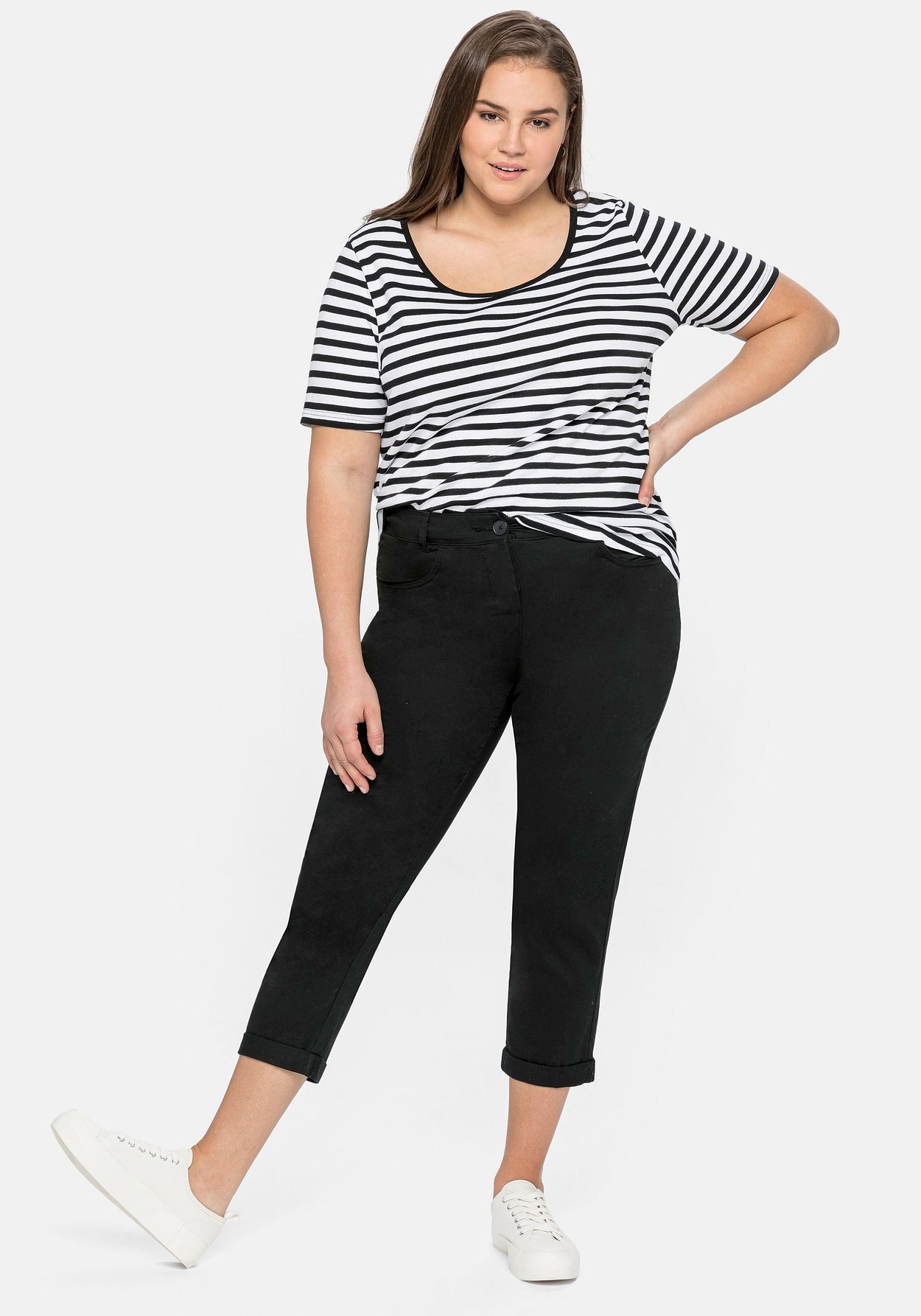 Sheego 7/8-Hose »7/8-Hose in Baumwoll-Stretch-Qualität«