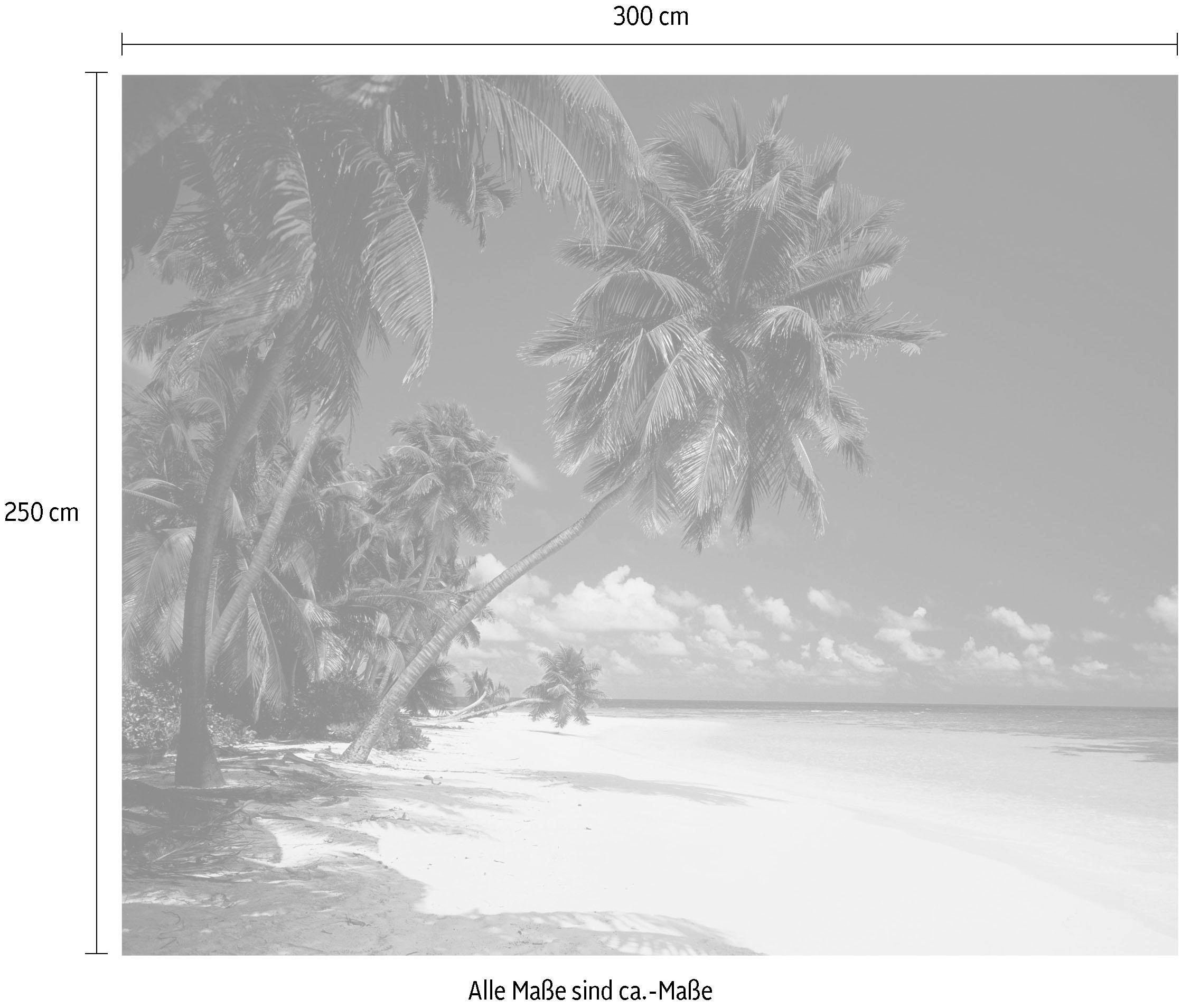 Komar Vliestapete »Digitaldruck Vlies - Maldives - Größe 300 x 250 cm«, bedruckt, Wohnzimmer, Schlafzimmer
