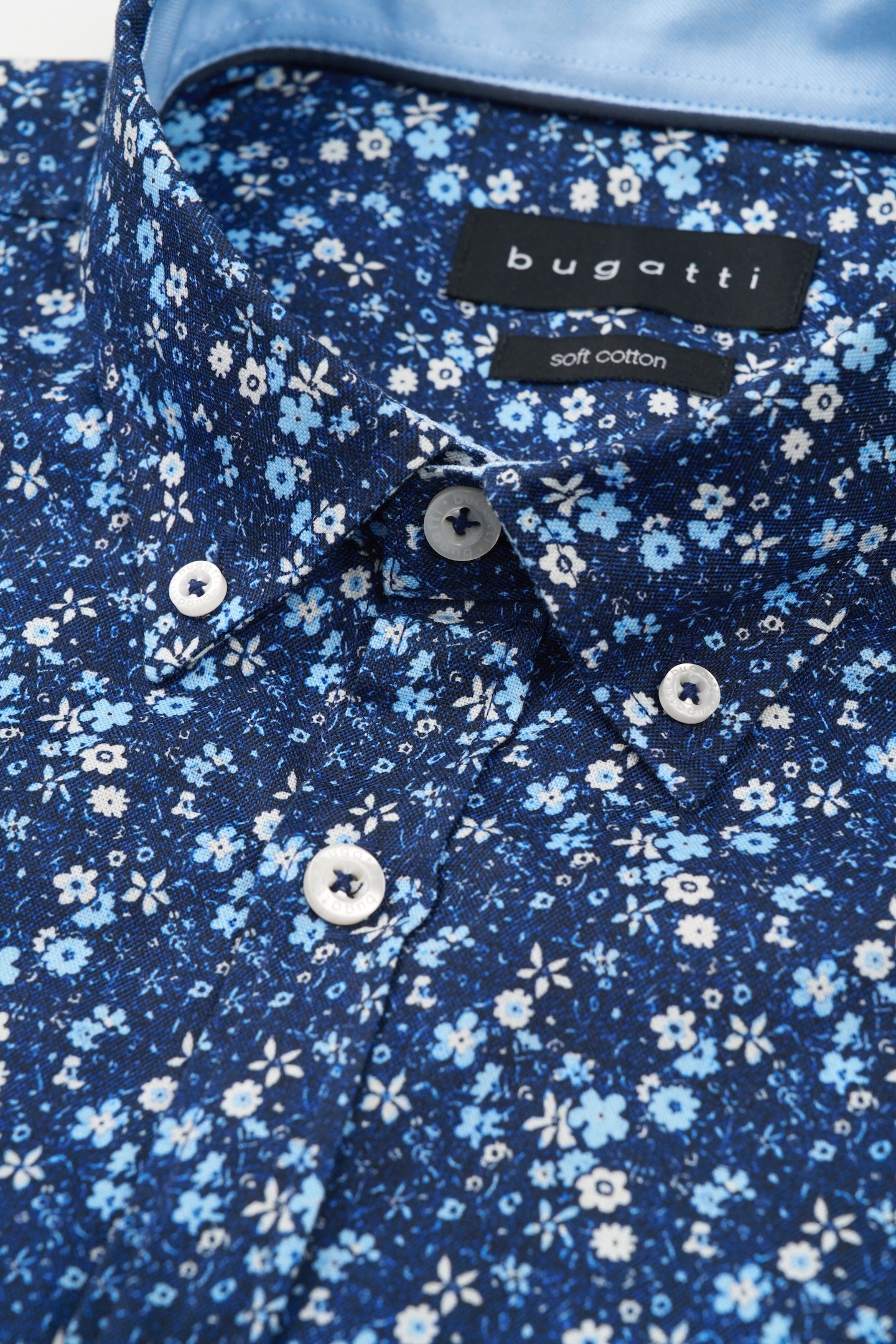 bugatti Langarmhemd, mit floralem Print