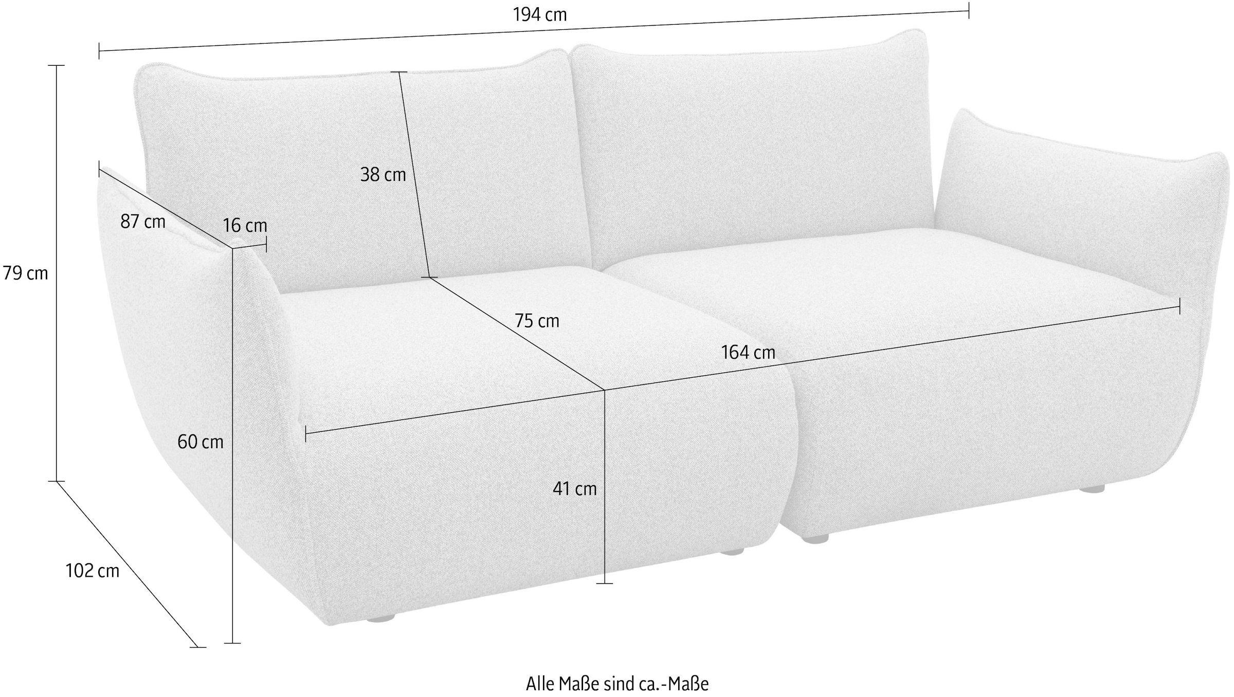 DOMO collection Big-Sofa »800 022«