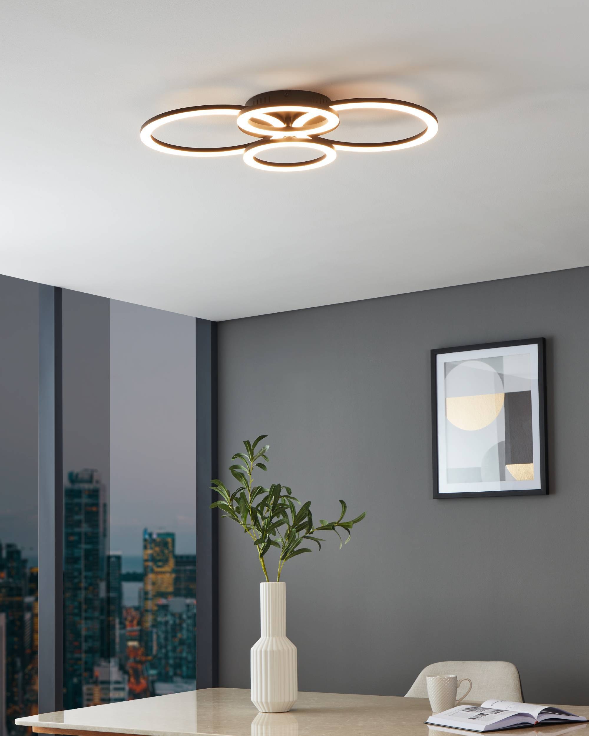 EGLO Deckenleuchte »PARRAPOS-Z« inkl. LED fest integriert - 41 Watt, 3000-6500K, 5800 lm