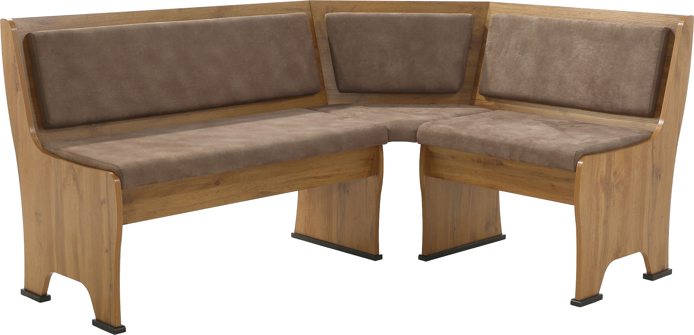 OTTO home Eckbankgruppe »Theo (Set, 4-tlg. Tisch, Bank und 2 Stühle) 2 Farben wählbar« Bank links/rechts montierbar, mit Stauraum, Stühle im 2er Set