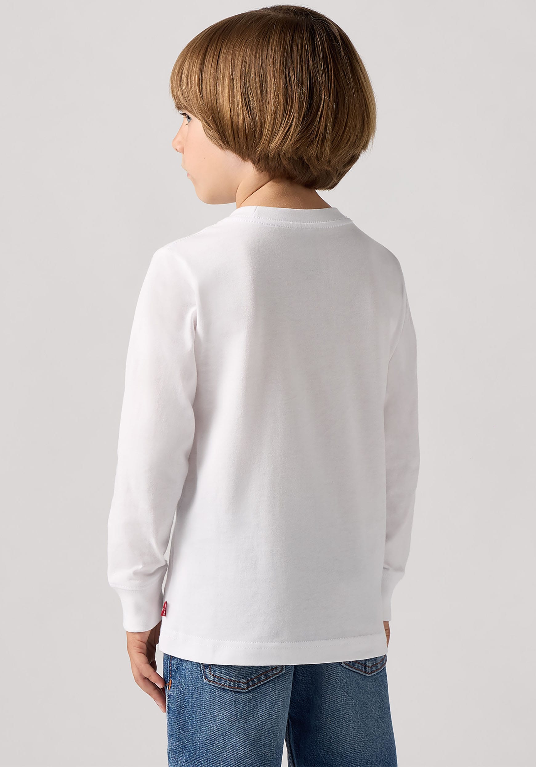 Levi's® Kids Langarmshirt »LVB ACADEMIC ADVENTURER LS TEE«, mit großem Logoprint, aus Baumwolle - for Boys