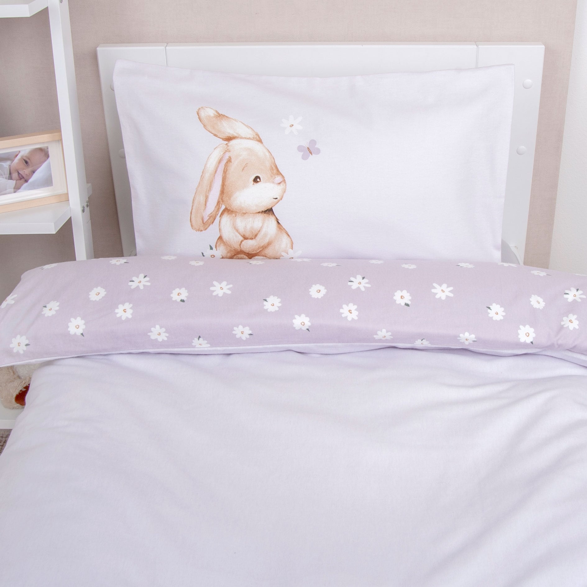 Baby Best Babybettwäsche »BabyBest Flower Bunny«, Flanellbettwäsche