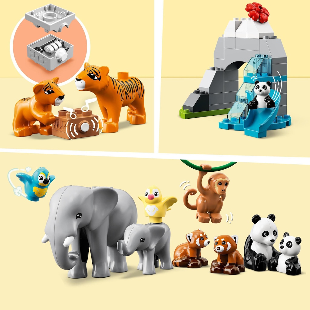 LEGO® Konstruktionsspielsteine »Wilde Tiere Asiens (10974), LEGO® DUPLO«, (118 St.), Made in Europe