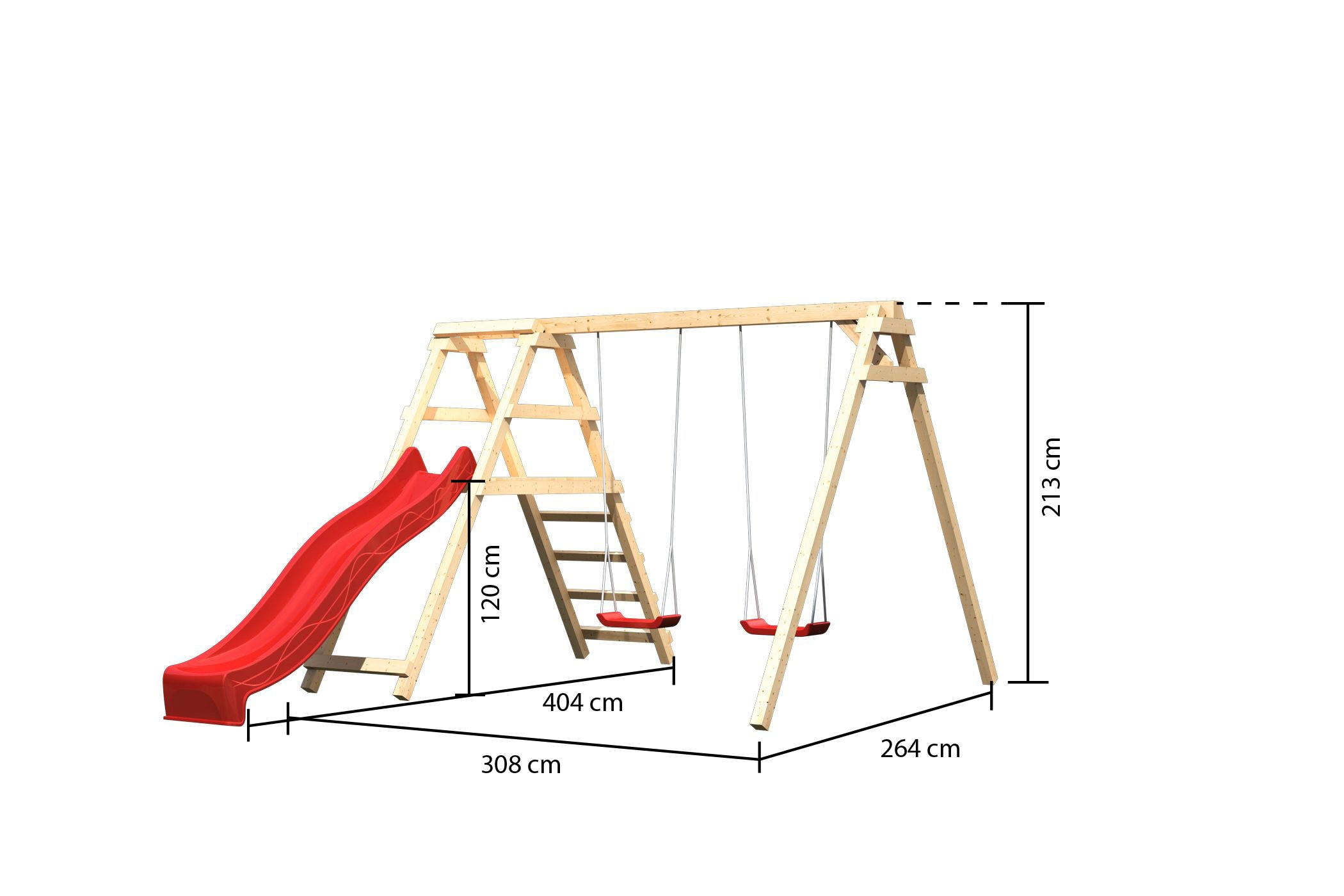 KONIFERA Doppelschaukel »Felix«, BxTxH: 308x264x213 cm