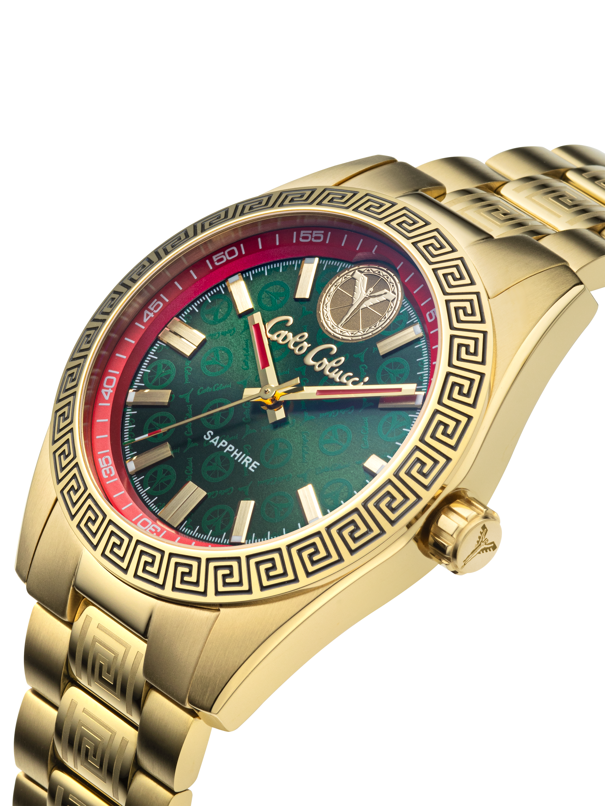 CARLO COLUCCI Quarzuhr Armbanduhr, Herrenuhr, Edelstahlarmband, analog