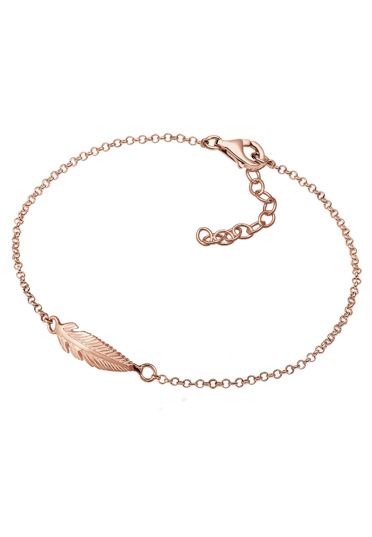 Elli Armkette »Armband Feder 925 Sterling Silber«
