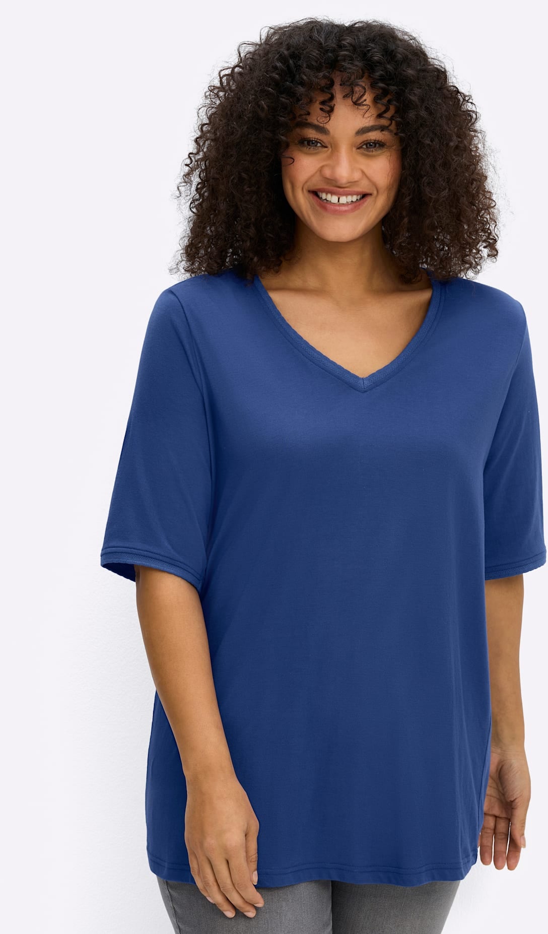 Sheego V-Shirt »Shirt« 1