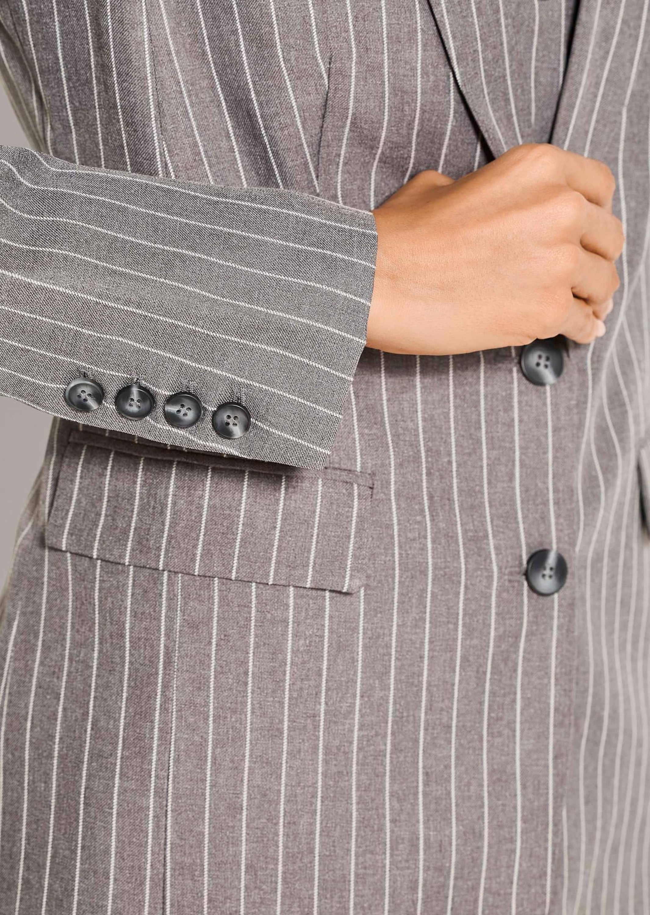 MADELEINE Jackenblazer »Blazer Longblazer mit Nadelstreifen«