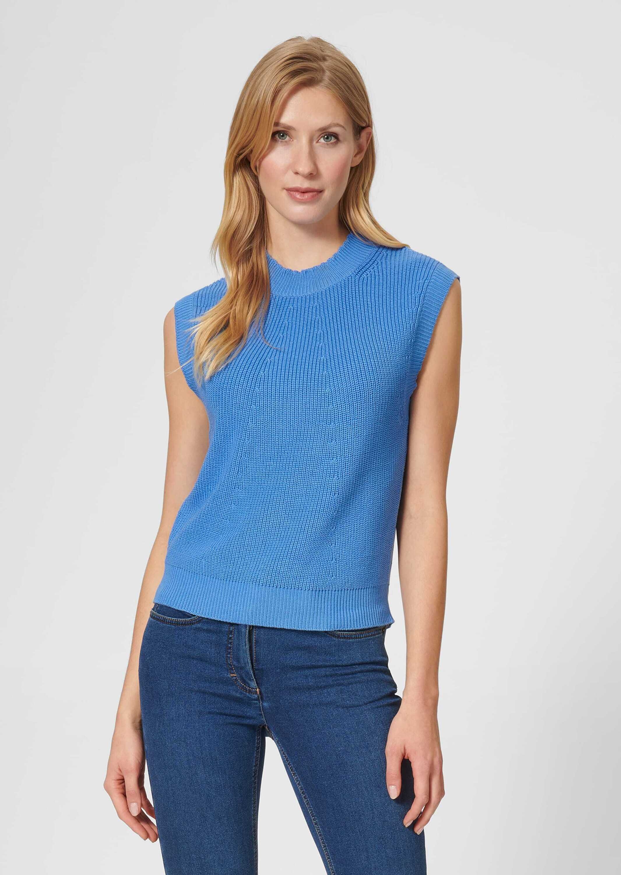 MADELEINE Longpullover »Pullunder Pullunder mit Stehkragen«
