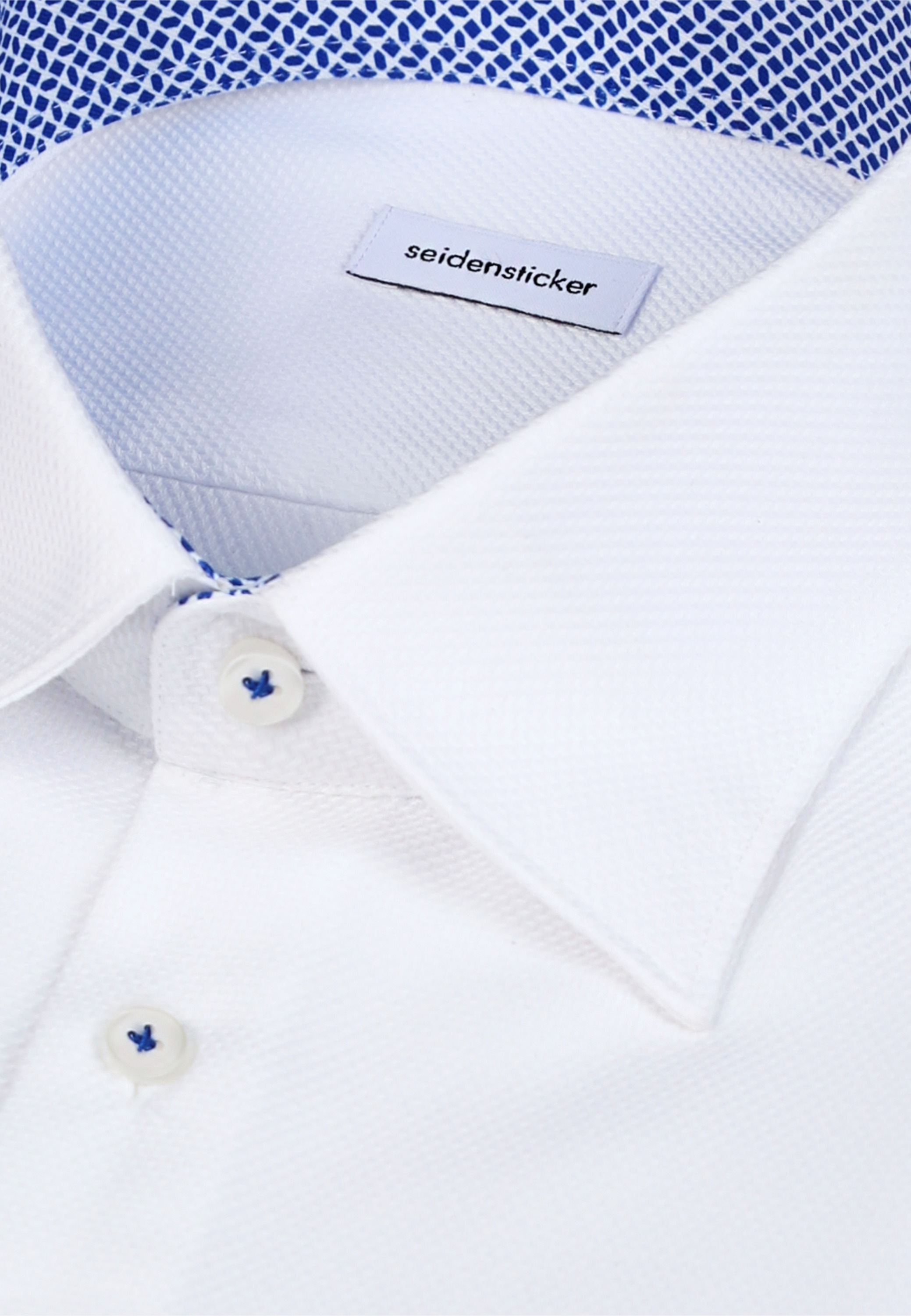seidensticker Businesshemd »Schwarze Rose« X-Slim 1/1 Covered-Button-Down-Kragen Struktur