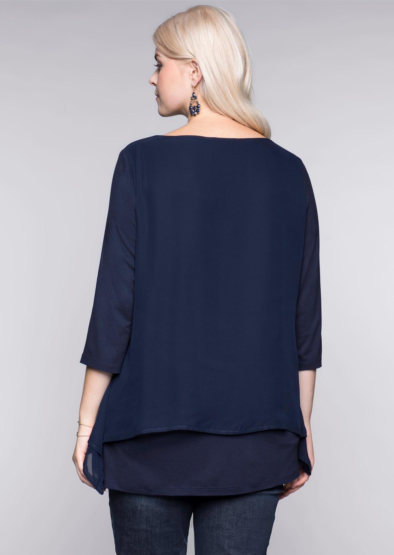 Sheego Blusenshirt »Blusenshirt«, (1 tlg.)