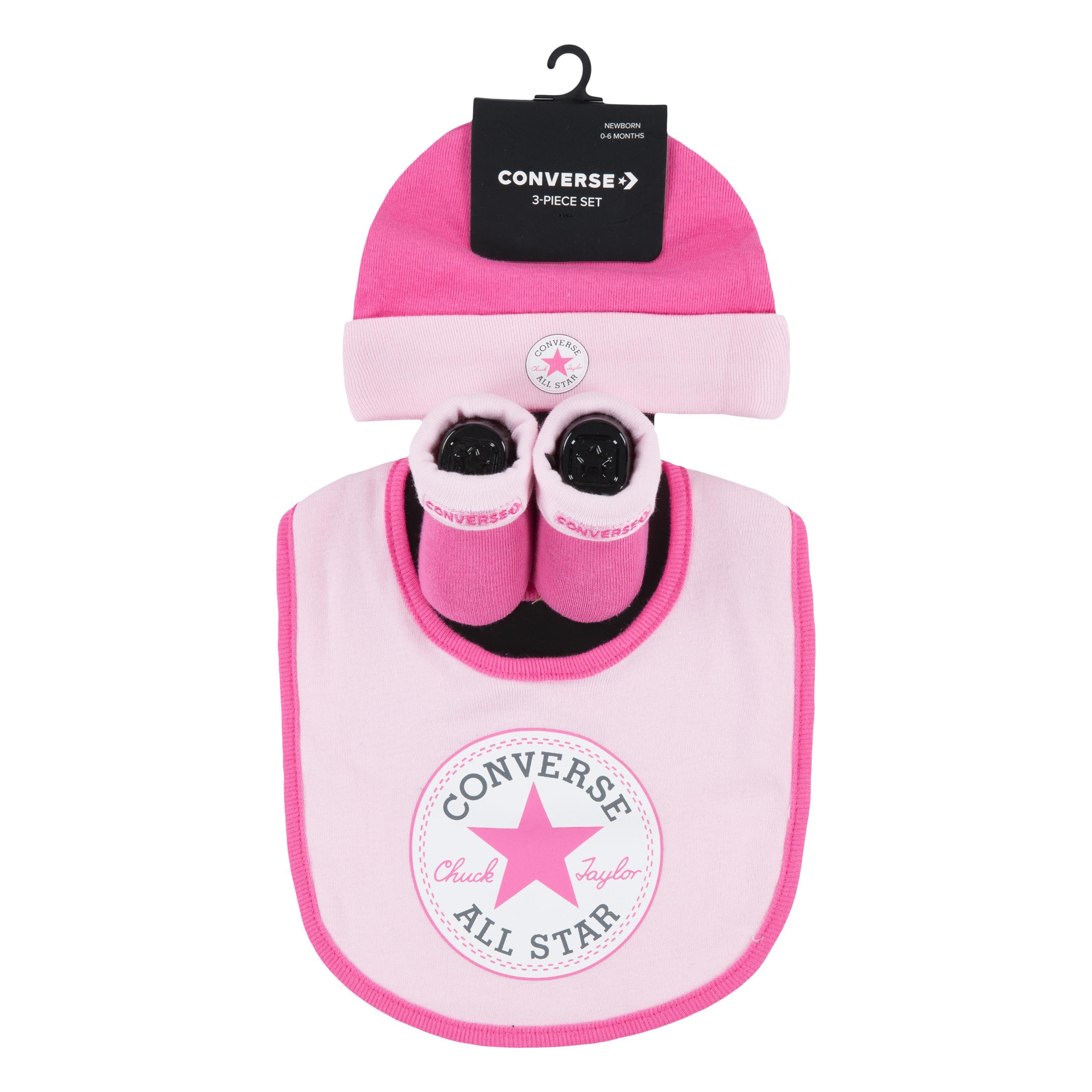 Converse Neugeborenen-Geschenkset »CHUCK INFANT HAT BIB BOOTIE SET 3PC« 3 Stk. für Babys