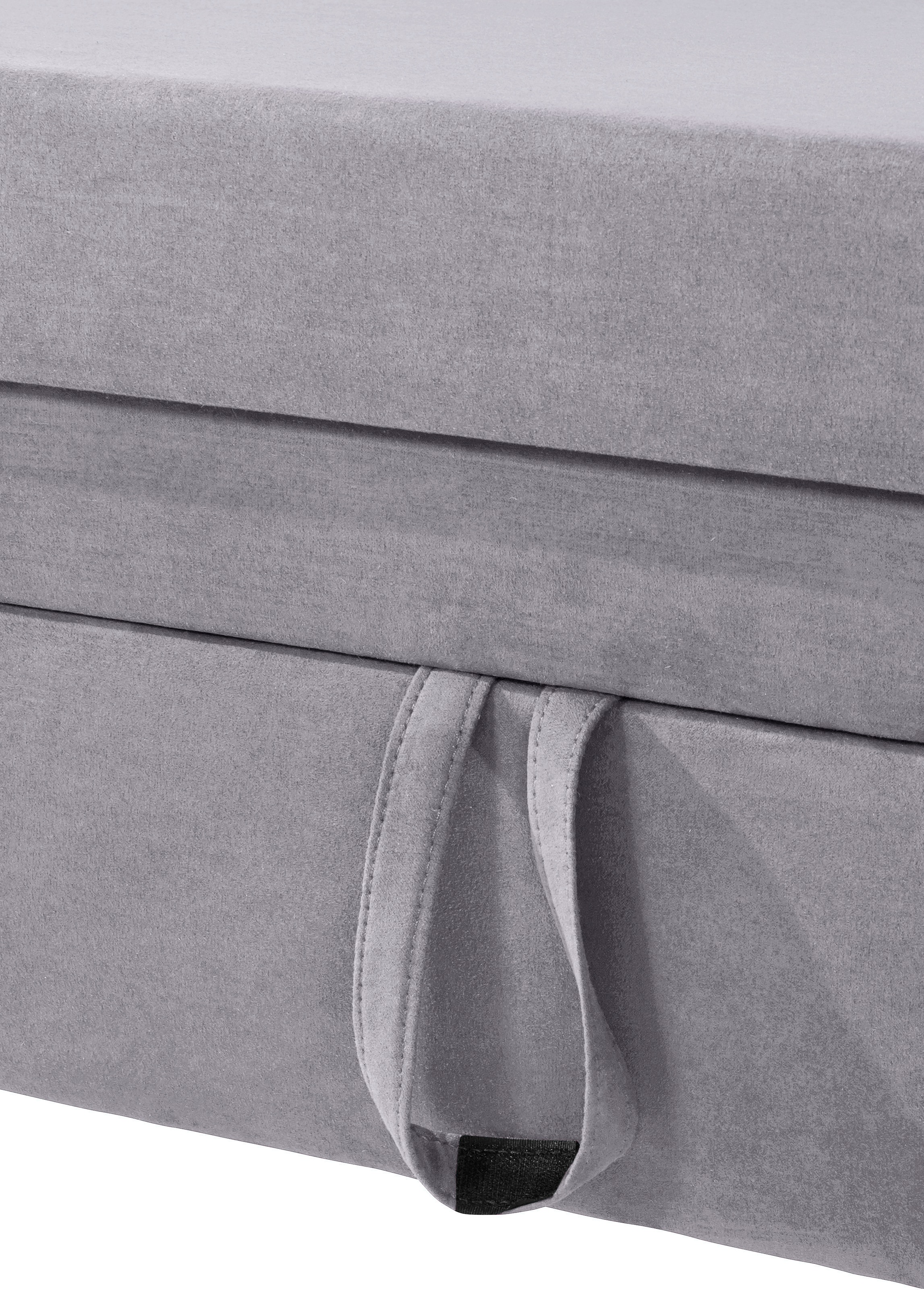Places of Style Ecksofa »Lolland L-Form«, Wahlweise mit Bettfunktion und Bettkasten, Federkern