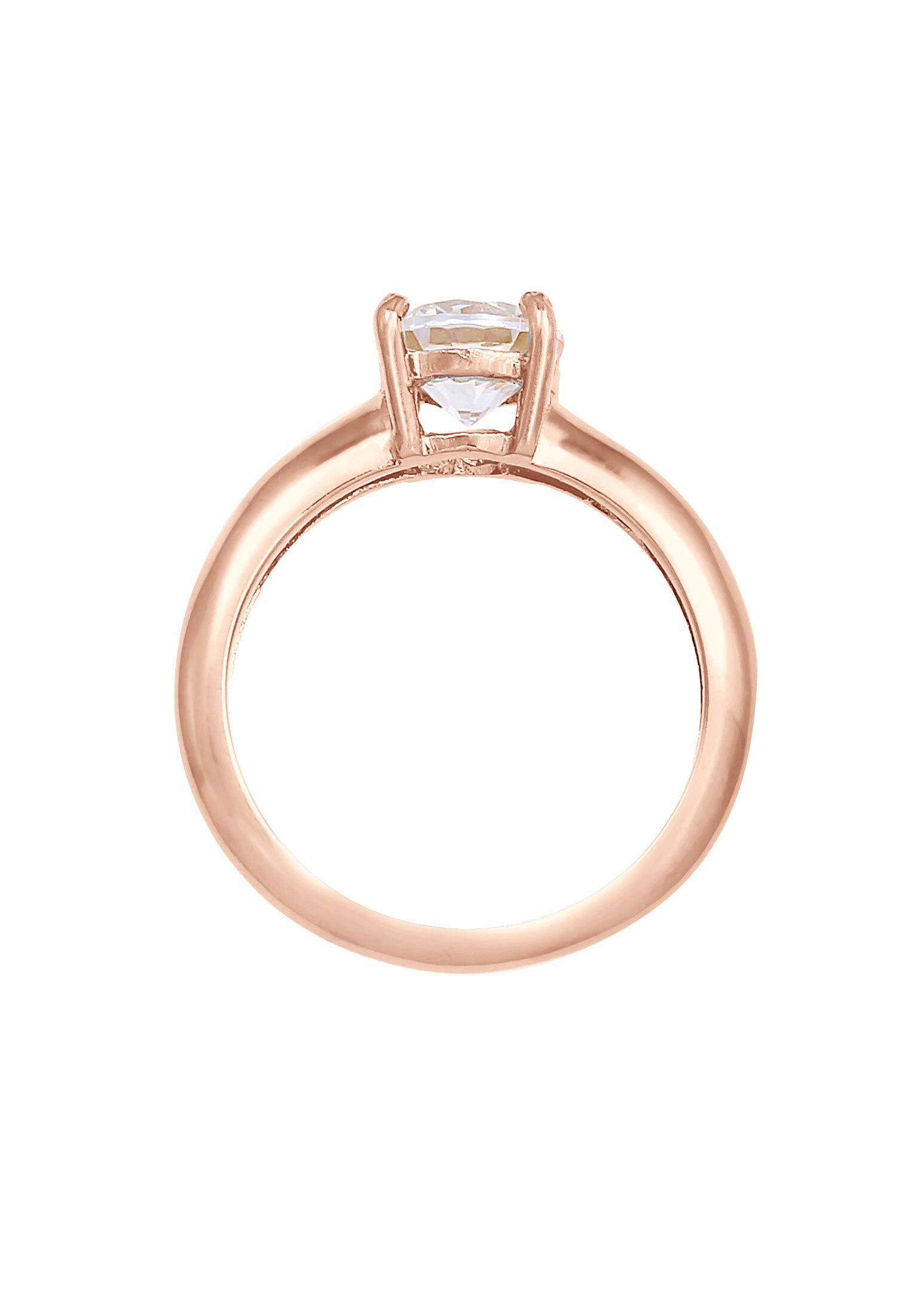 Elli Silberring »Ring Solitär Klassisch Zirkonia Verlobung 925 Silber«