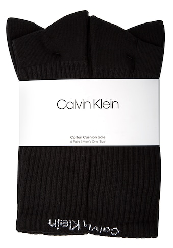 Calvin Klein Tennissocken »Crew«, (6 Paar), mit geripptem Schaft kaufen