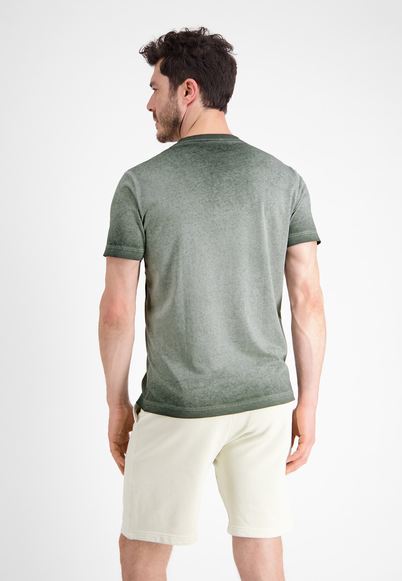 LERROS V-Shirt »LERROS V-Neck T-Shirt mit floralem Print«