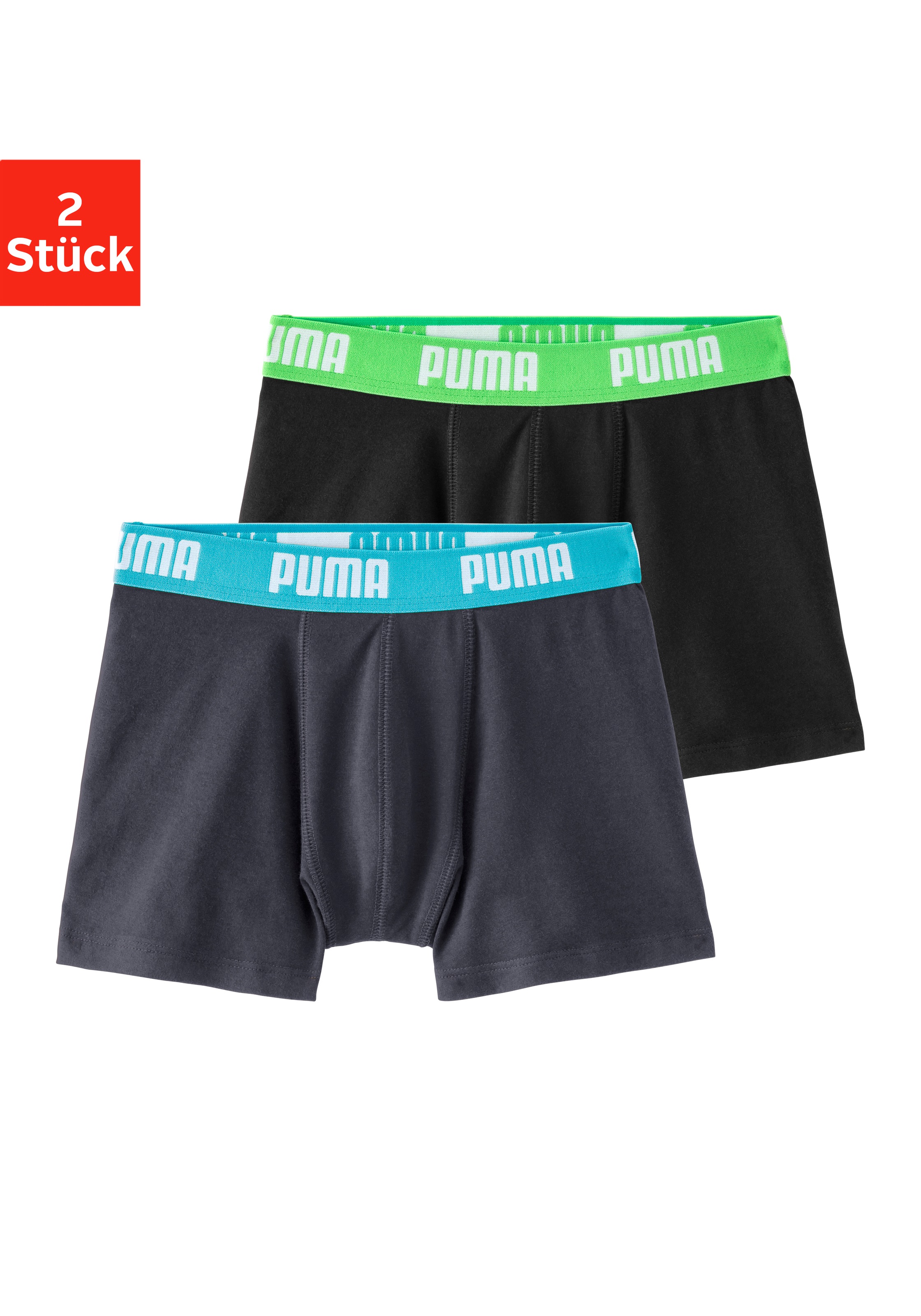 PUMA Boxer, (2 St.), mit Logo Webbund
