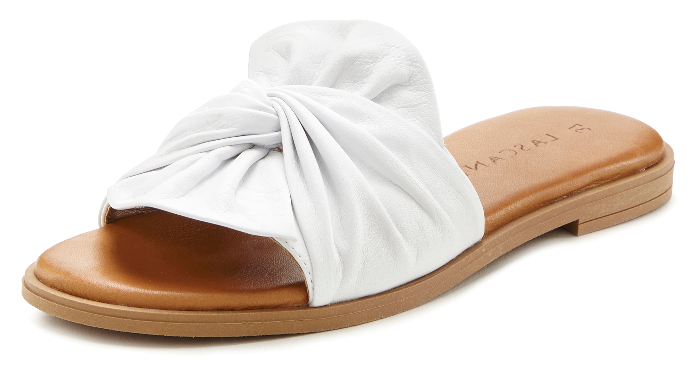 LASCANA Pantolette »Mule, Sandale, offener Schuh, Sommerschuh,«  aus Leder