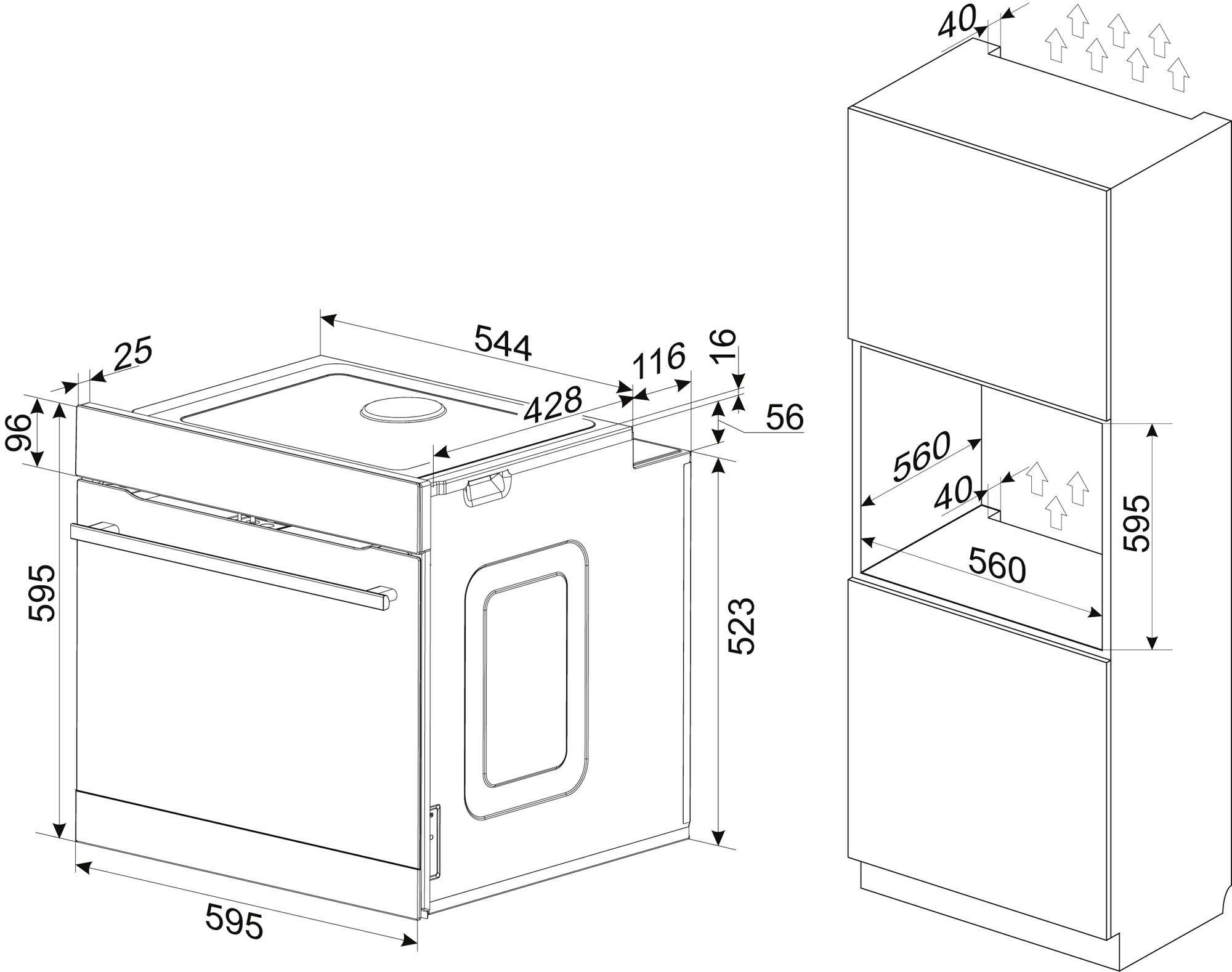 E, 625 Teleskopauszug kaufen nachrüstbar, »EBX OTTO 943 943 Steam Simple Einbaubackofen E«, Amica EBX mit bei 625