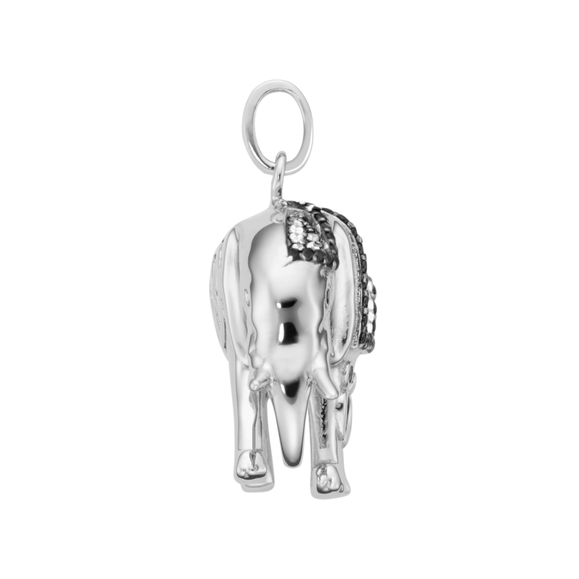 GIORGIO MARTELLO MILANO Kettenanhänger »Anhänger Elefant mit Zirkonia und Spinell Steinen, Silber 925«