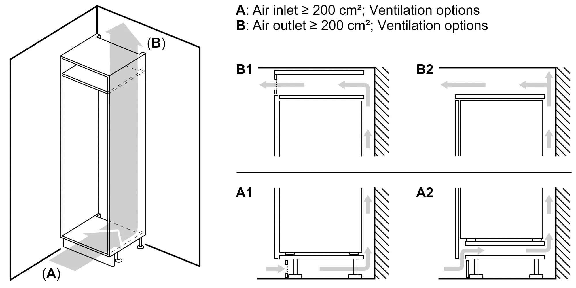 NEFF Einbaukühlschrank »KI2321SE0«, KI2321SE0, 102,1 cm hoch, 56 cm breit, Fresh Safe: Schublade für flexible Lagerung von Obst & Gemüse