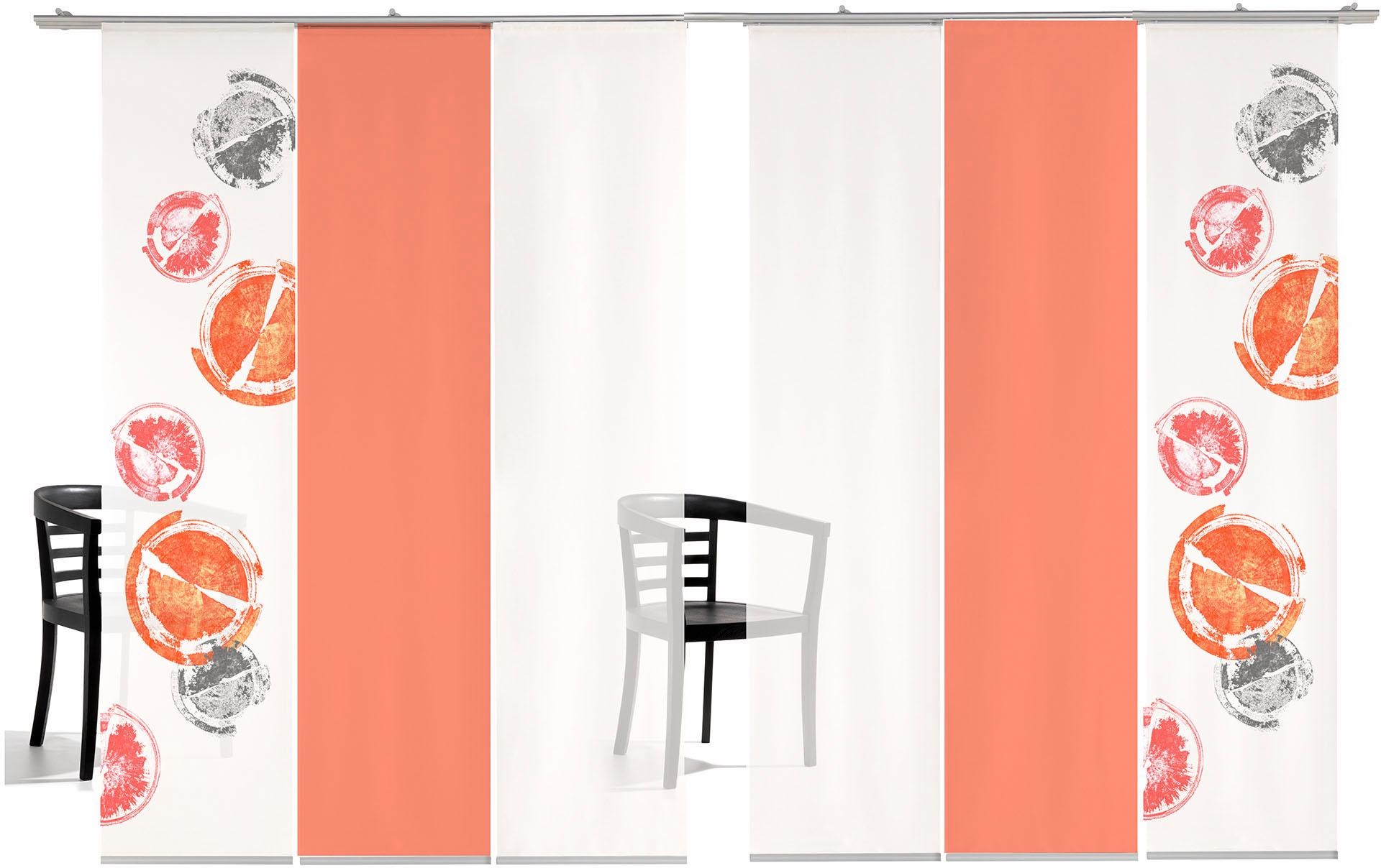 emotion textiles Schiebegardine »Rondo farbig«, HxB: 260x60, inkl. Befestigungszubehör