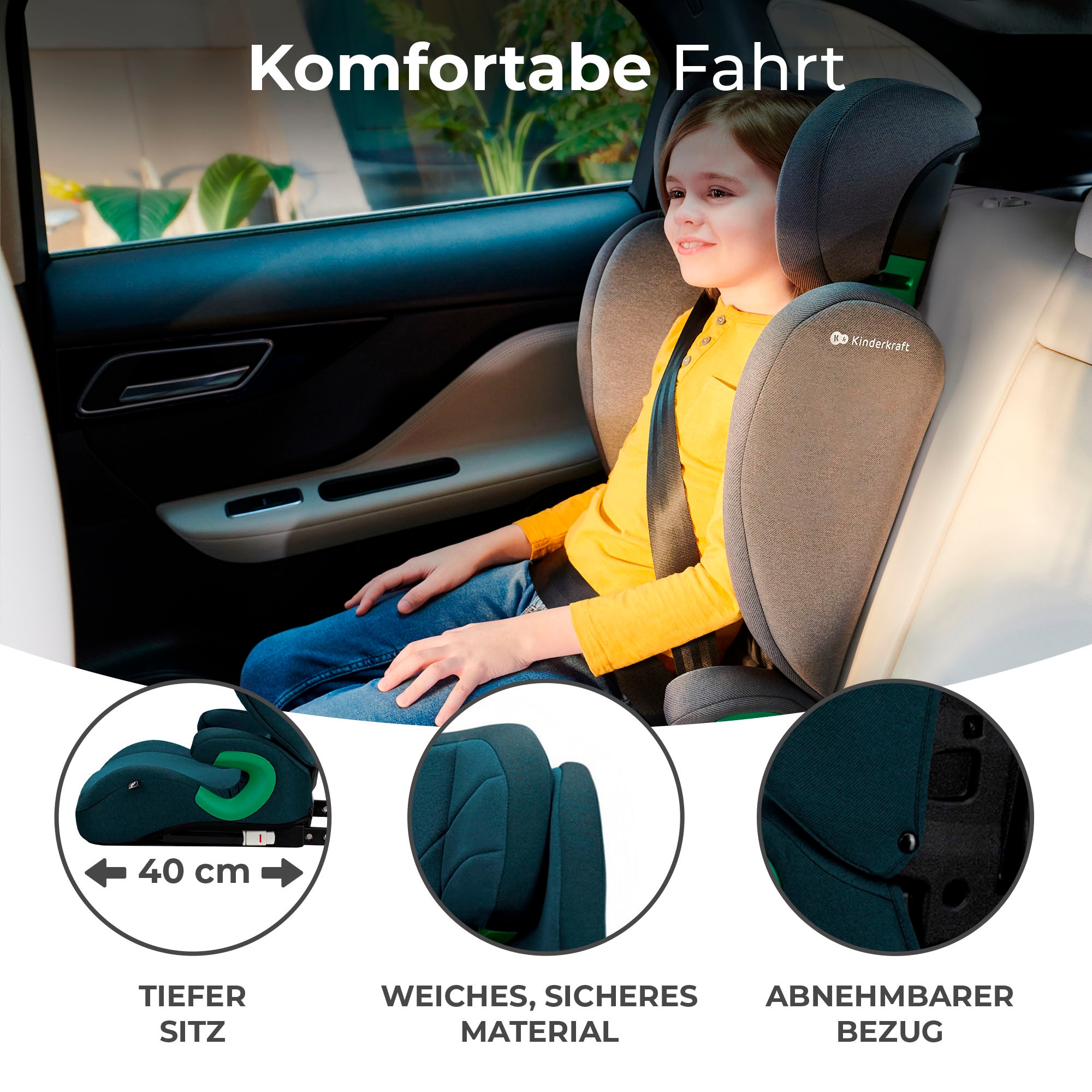 Kinderkraft Autokindersitz »JUNIOR FIX 2 i-Size« Klasse II / III (15-36 kg)