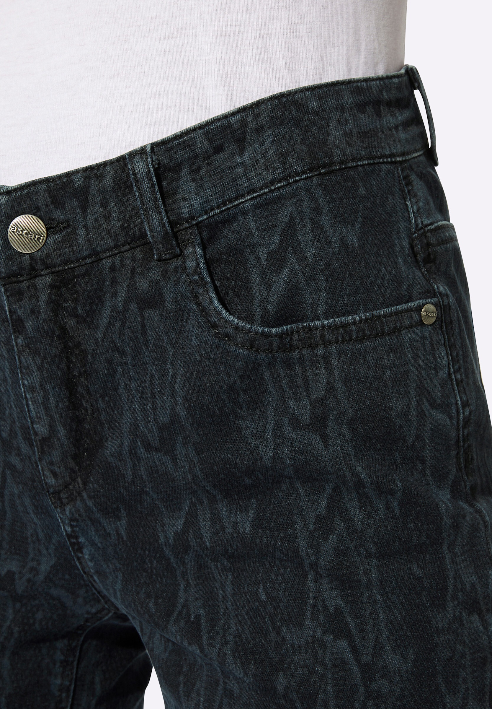 creation L Bequeme Jeans »Jeans Jeans in Schlangen-Optik«