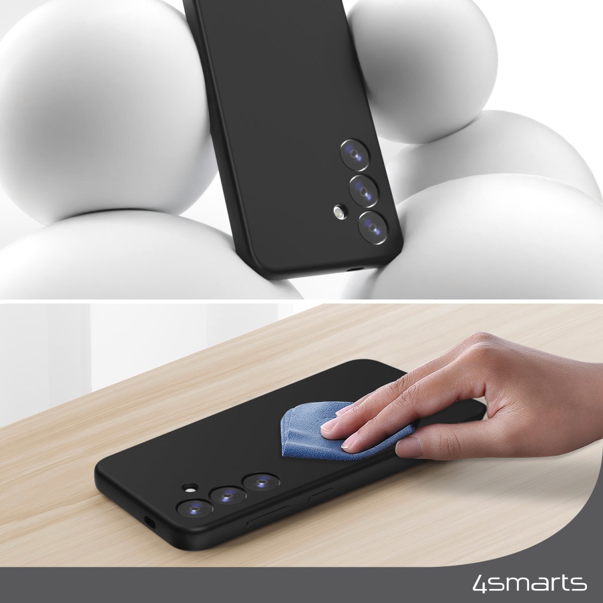 4smarts Handyhülle »Silicone Case Cupertino Samsung Galaxy A56«, Backcover, Schutzhülle, Handyschutzhülle, Case, Schutzcase, stoßfest