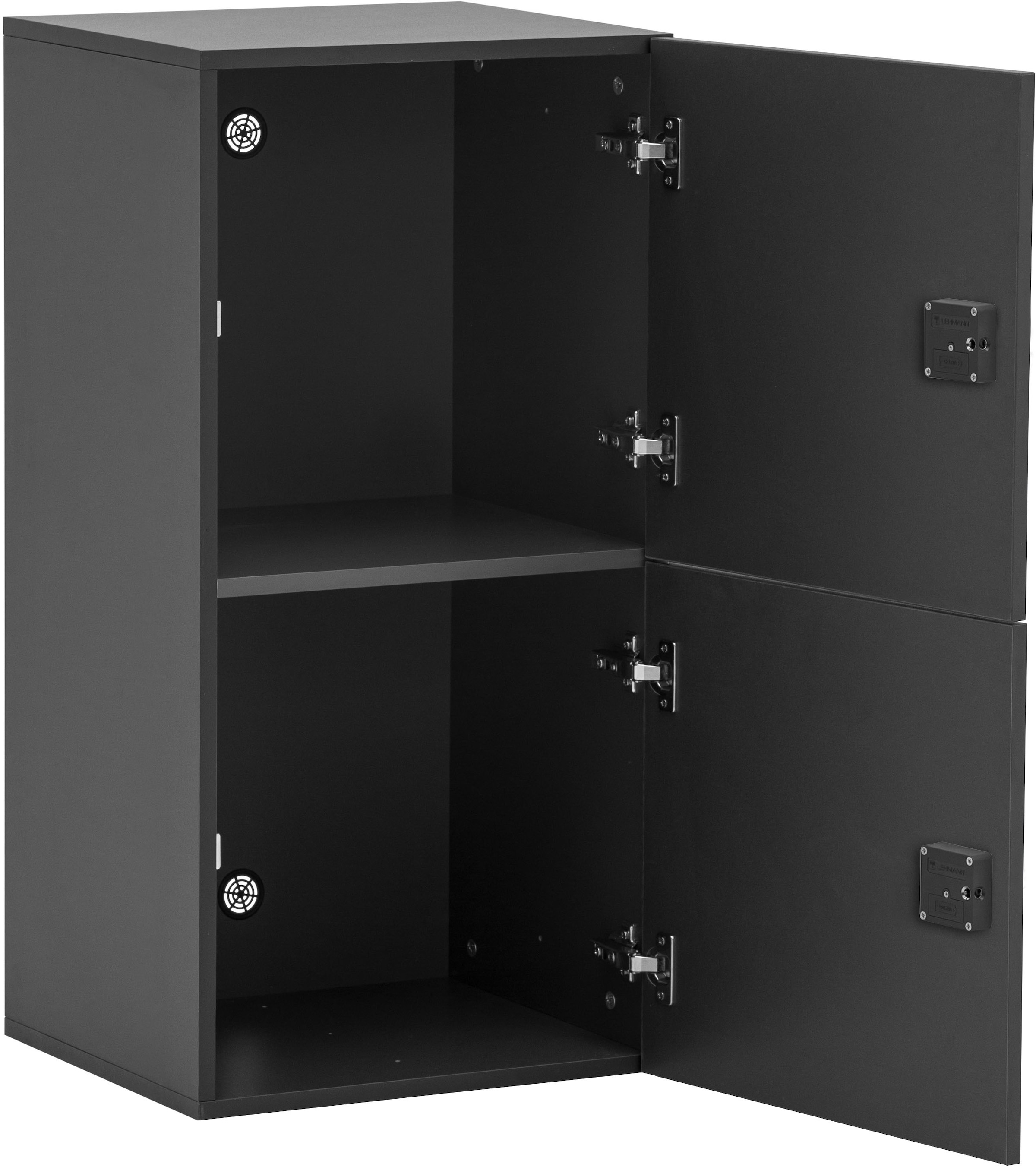 Schildmeyer Garderoben-Set »Locked Spind Schrank Set mit 4 Spinden«, (4 St.), 2x Spind mit 1 Tür, 2 x Spind mit 2 Türen, Made in Germany