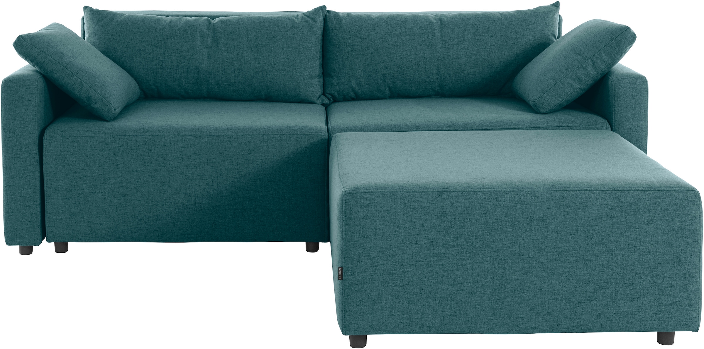 INOSIGN Ecksofa »Marva 3tlg. L-Form«, beide Armlehnelemente ausziehbar für Bettfunktion, mit Bettkasten