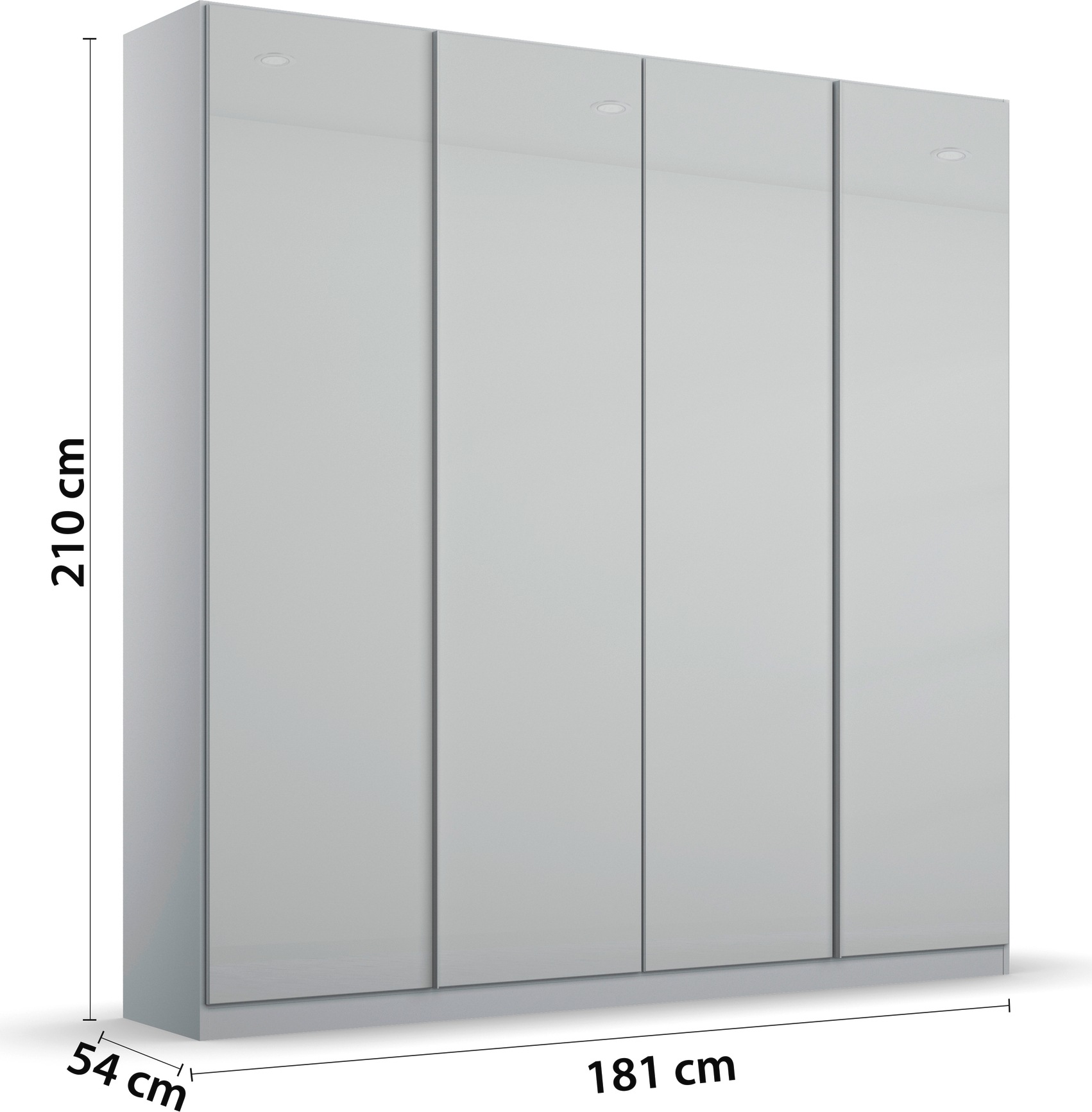 rauch Drehtürenschrank »Monostar« mit Glasfront sowie umfangreicher Innenausstattung