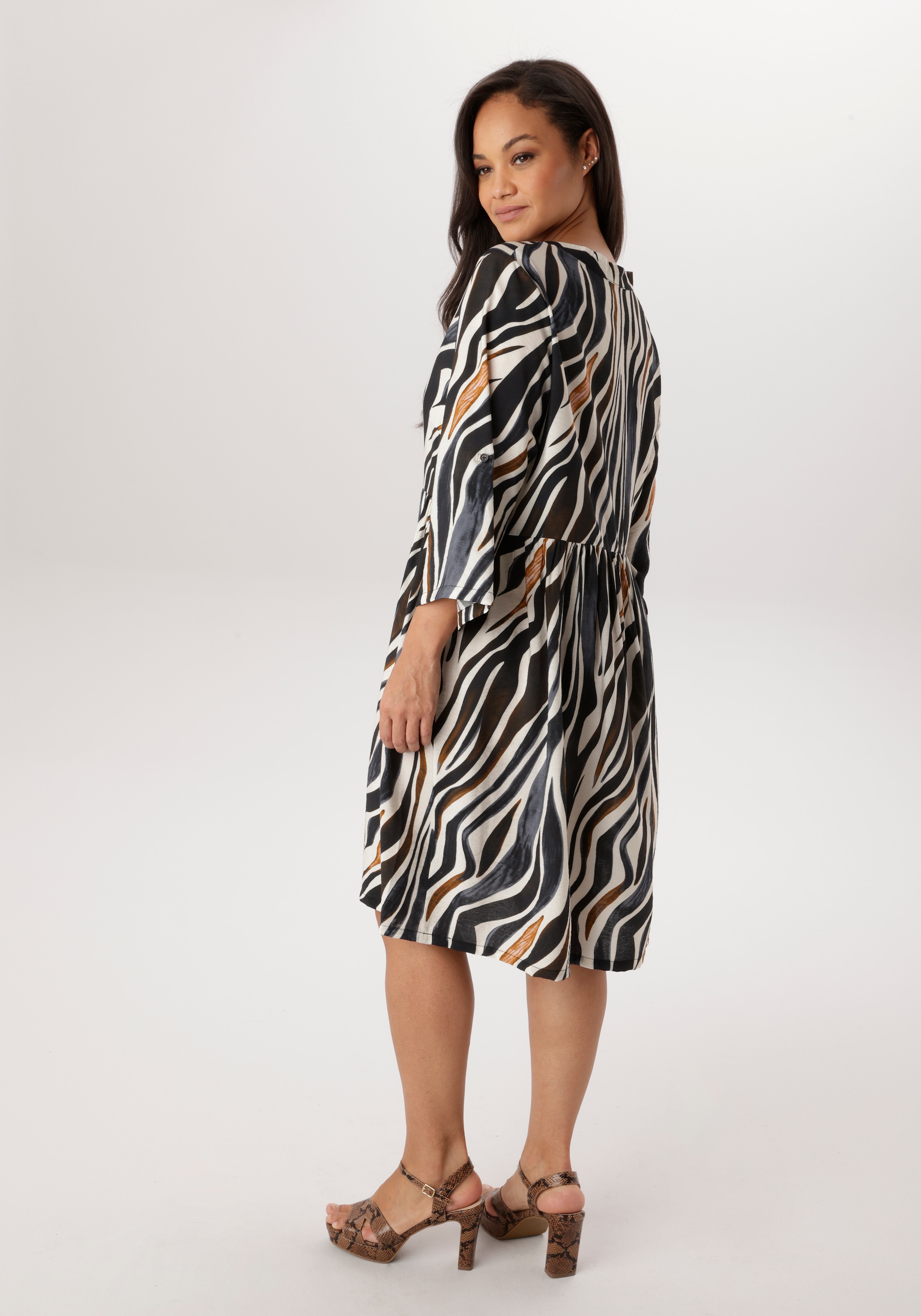 Aniston PLUS Tunikakleid im extravaganten Zebra-Print - NEUE KOLLEKTION