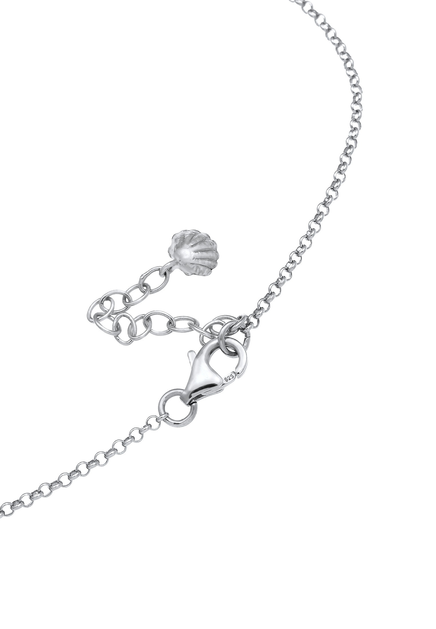 Elli Fußkette »Fußschmuck Fußkette Muschel Seestern Anhänger 925 Silber«