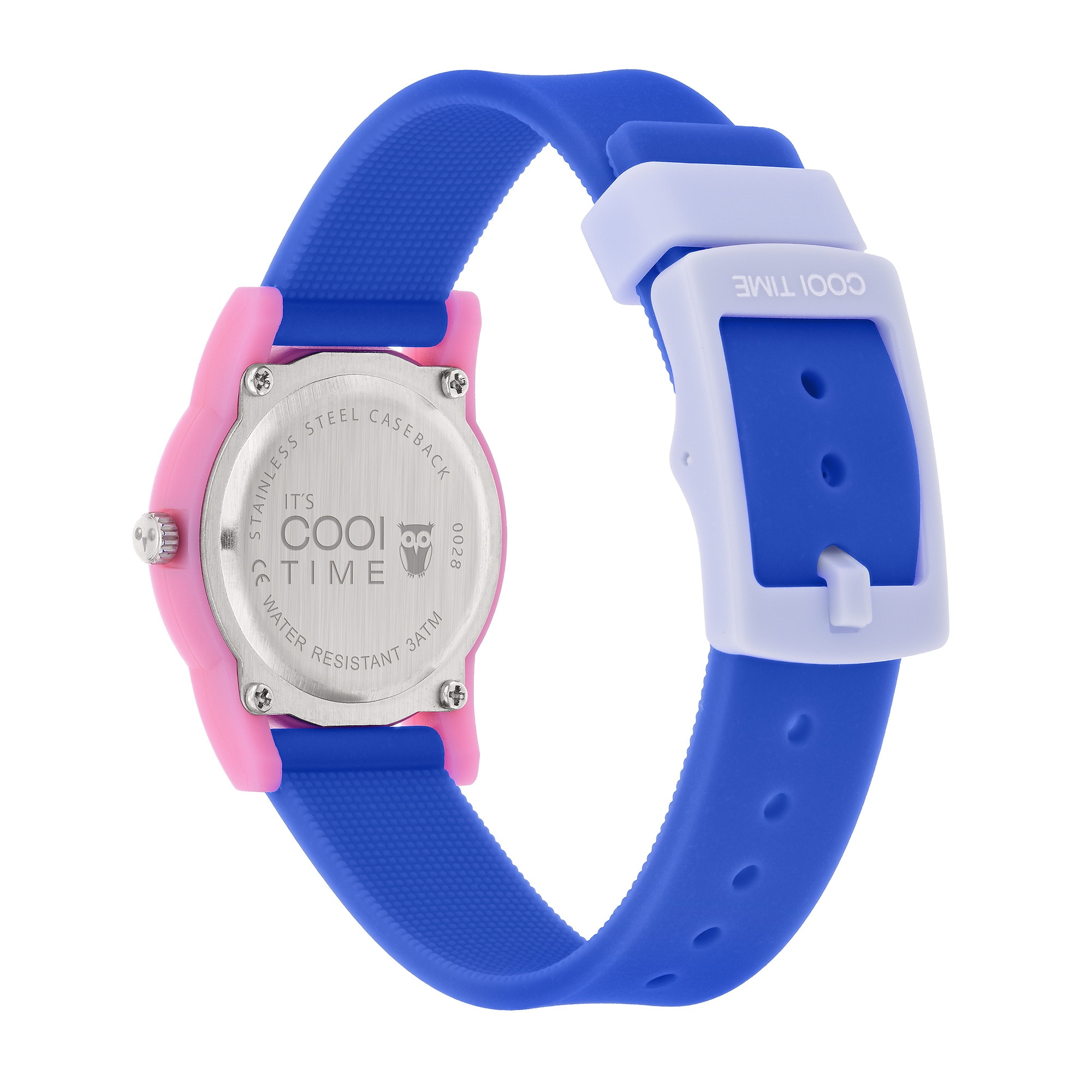 COOL TIME Quarzuhr »The Cool Blue Retro«, Armbanduhr, Silikonarmband, Kinderuhr, Mädchen, analog