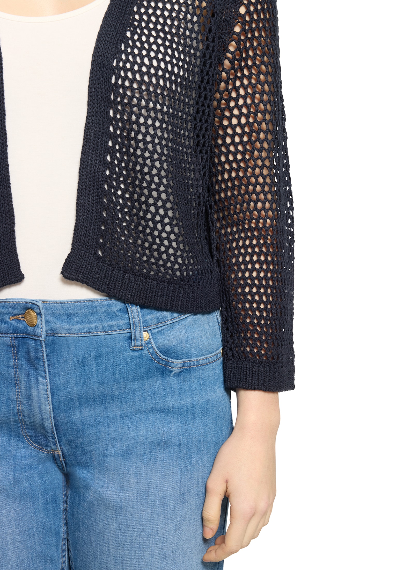 Betty Barclay Strickjacke »Grobstrickjacke mit Lochmuster«