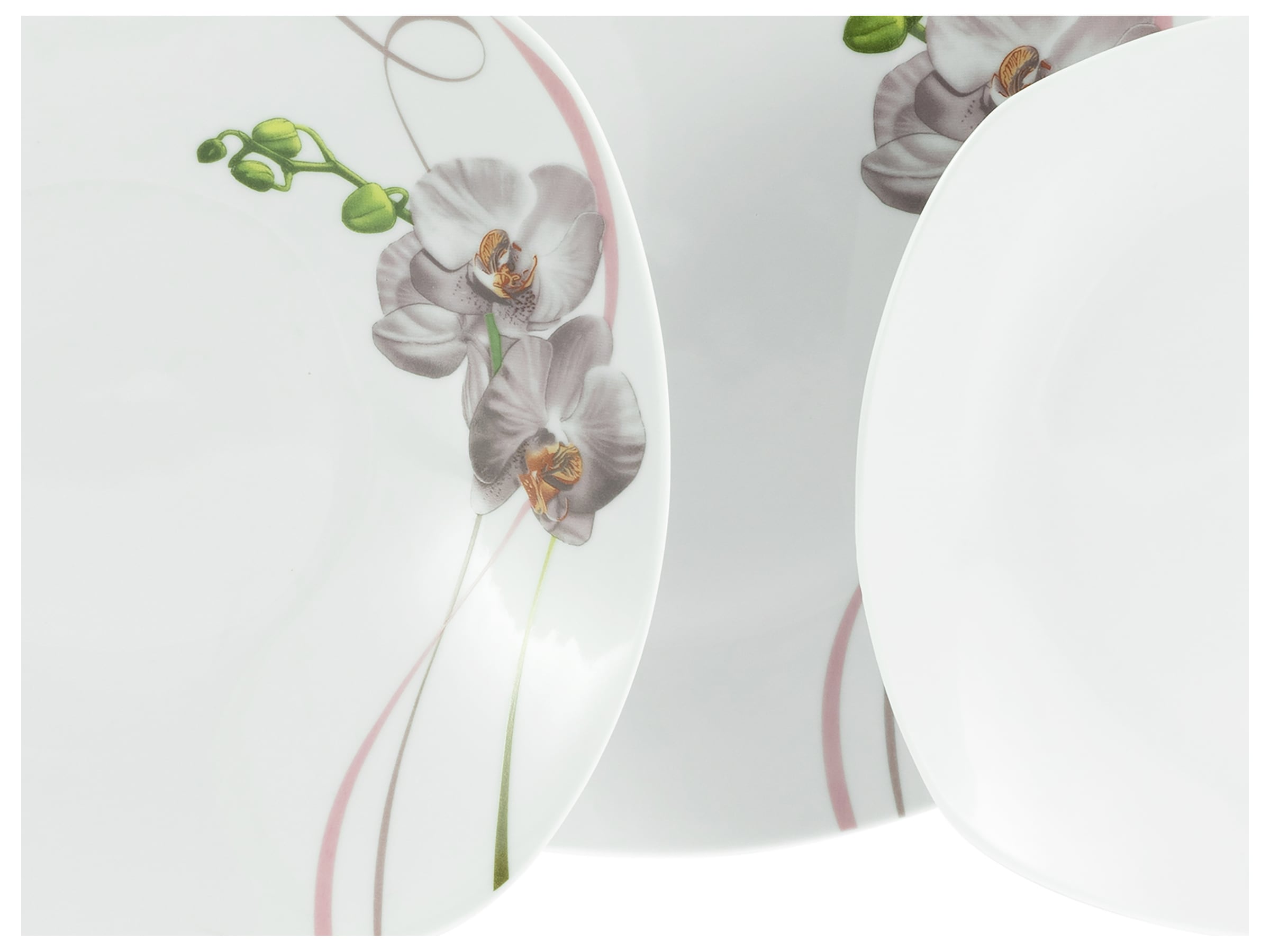 CreaTable Kombiservice »Square Orchidee, Kombi-Service 62-tlg« Fotorealistische Darstellung