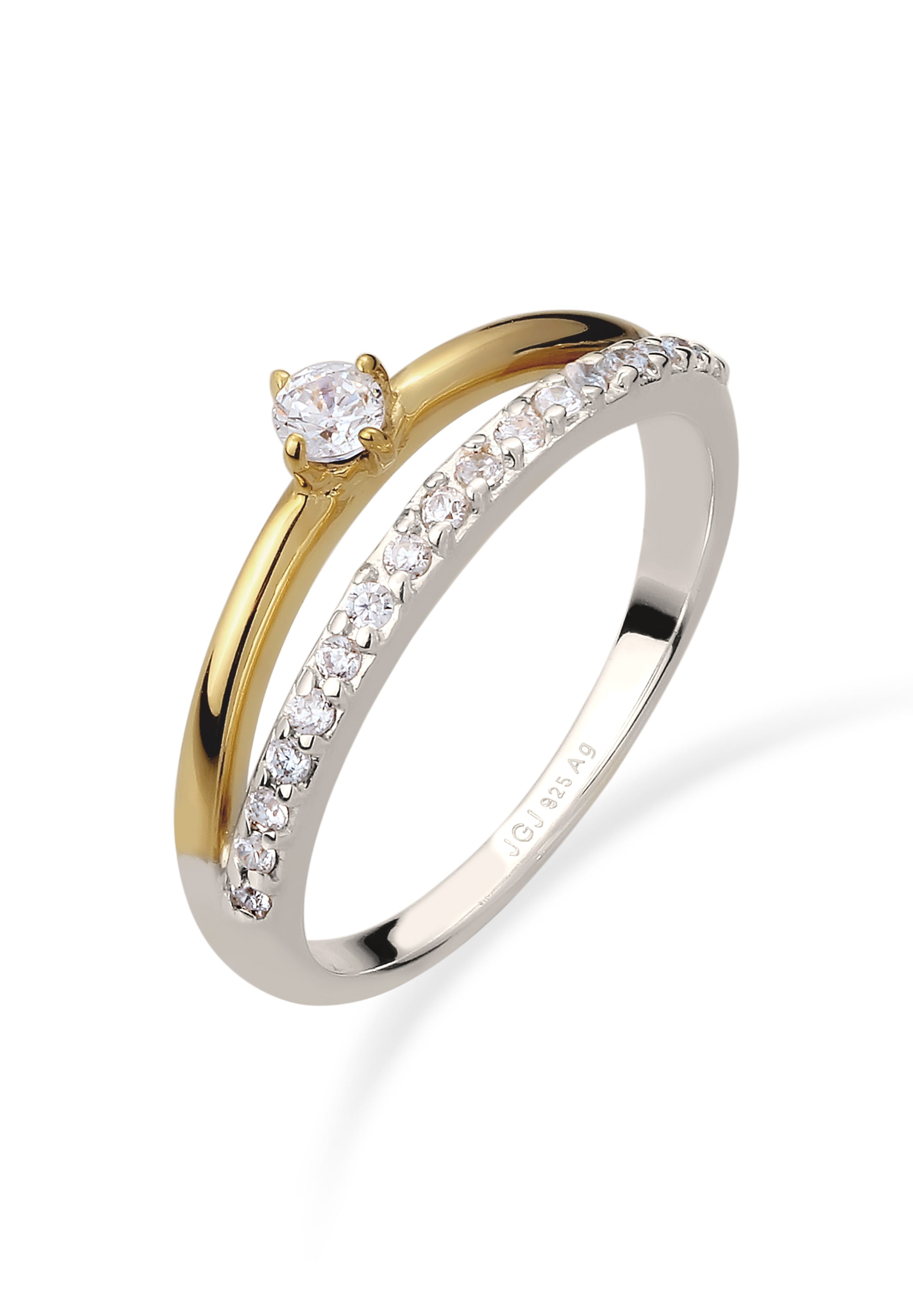 Elli Silberring »Ring Zirkonia Solitär Verlobung 925 Silber«