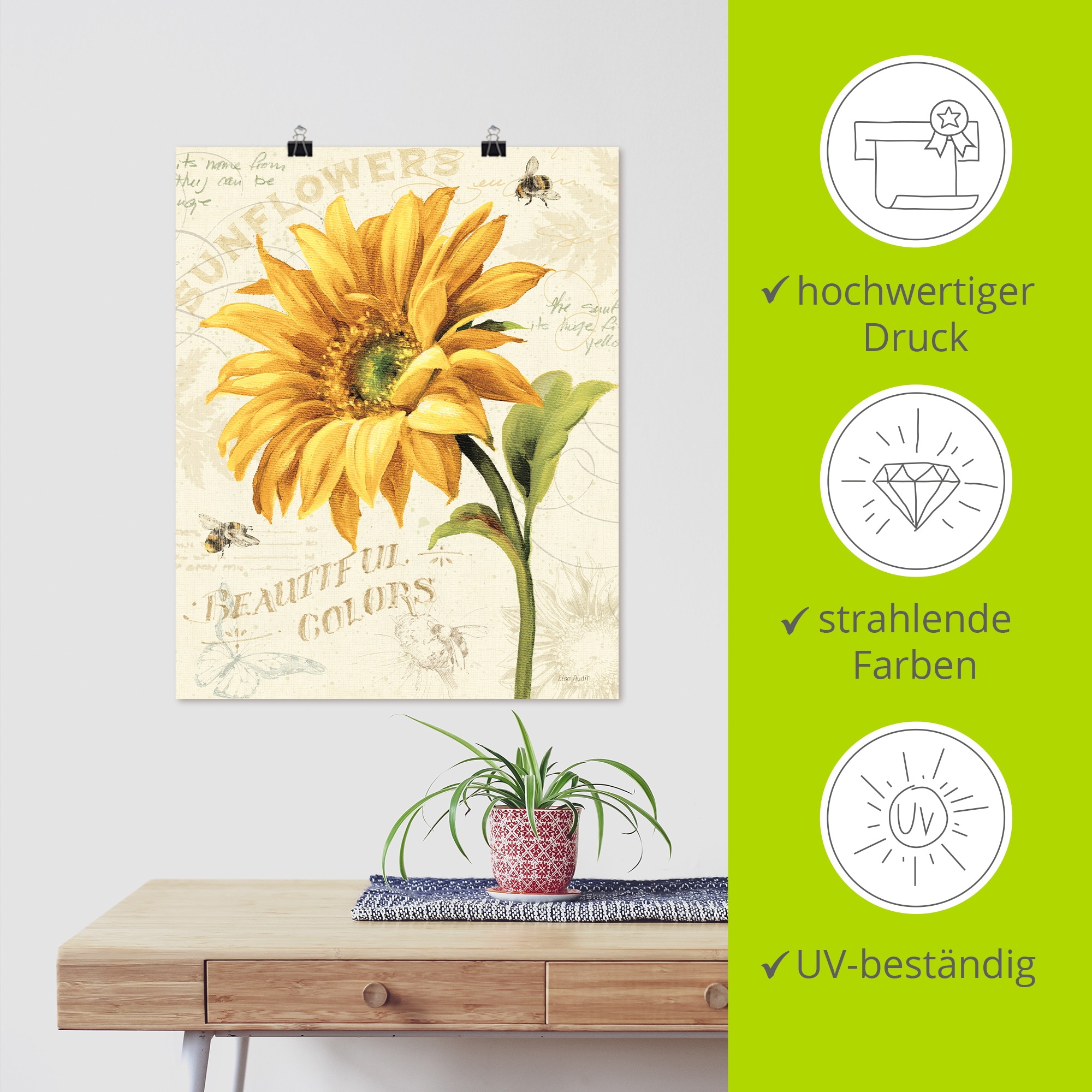 Artland Wandbild »Under the Sun II« 1 Stk. tlg. als Alubild, Leinwandbild, Poster, Wandaufkleber in verschied. Größen