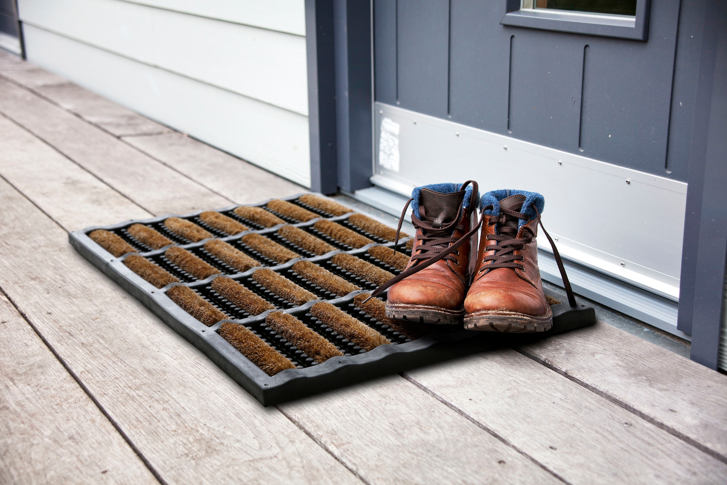 Andiamo Fußmatte »Robusta«, rechteckig, 30 mm Höhe, Schmutzfangmatte, mit Bürsten aus Kokos, In- und Outdoor geeignet