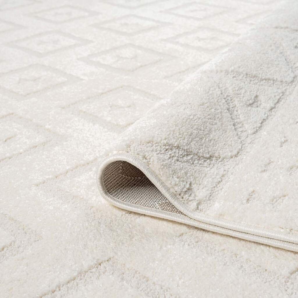 Carpet City Teppich »LOUNGE 9999«, rechteckig, 15 mm Höhe, Kurzflor-Teppich Modern, Hoch-Tief-Struktur, Wohnzimmer, Schlafzimmer
