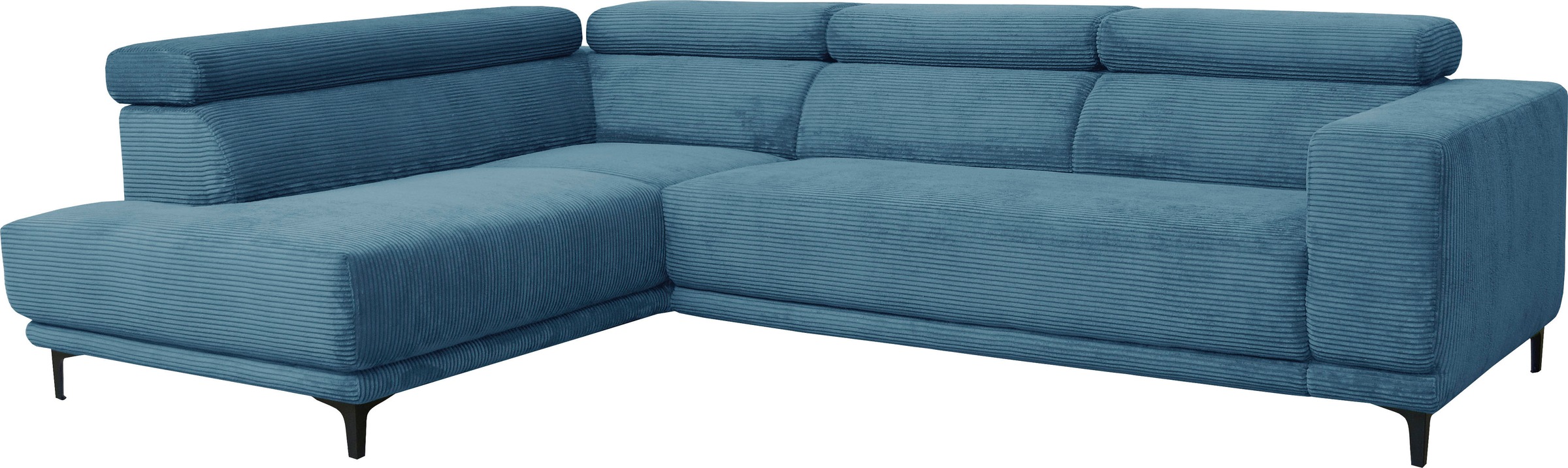 alina Ecksofa »Hikari«, wahlweise mit Sitzvorzug, in modernem Cordstoff, Breite 302 cm