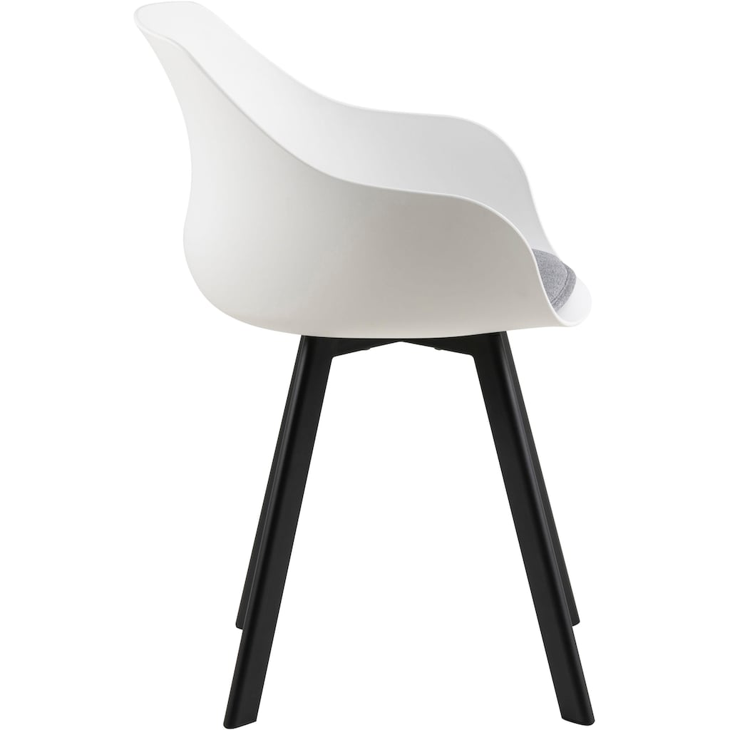 andas Stuhl »Tanja«, (Set), 2 St., Webstoff, mit einem schönen weichen Sitzkissenpolster, Sitzhöhe 50 cm
