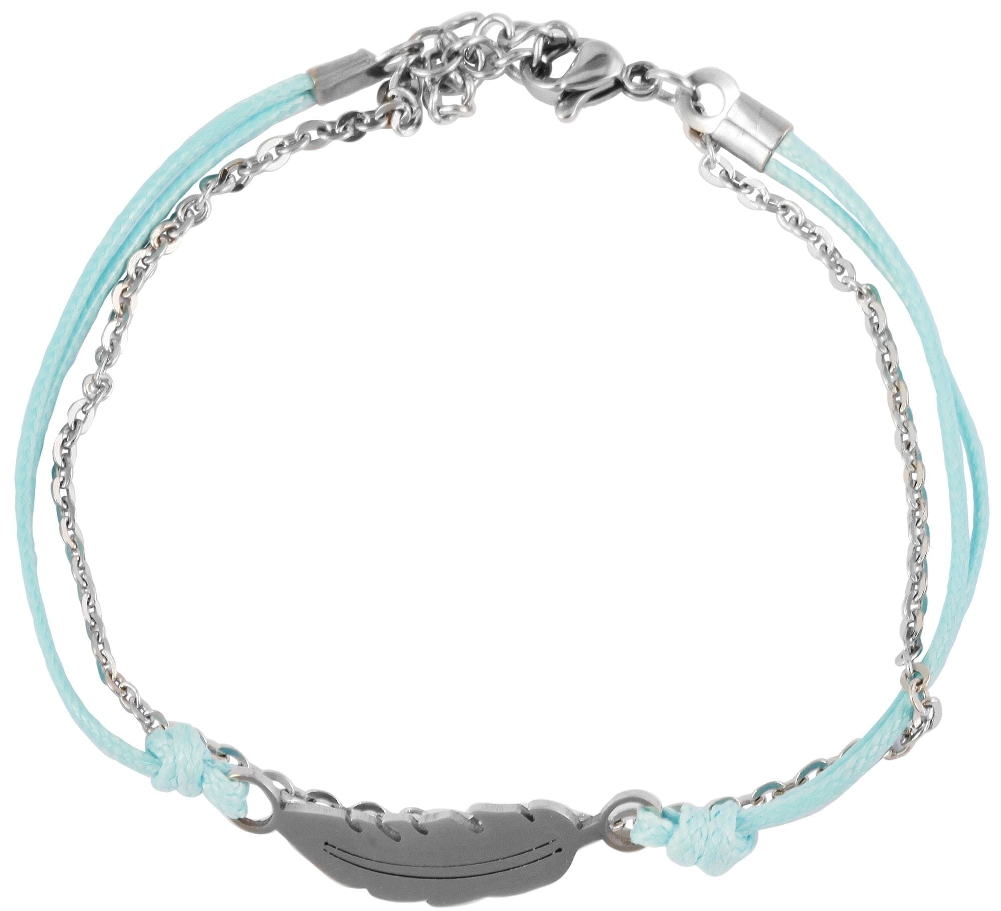 Adelia´s Armband »Damen Armband ¿ Textilarmband aus Edelstahl 20 cm«