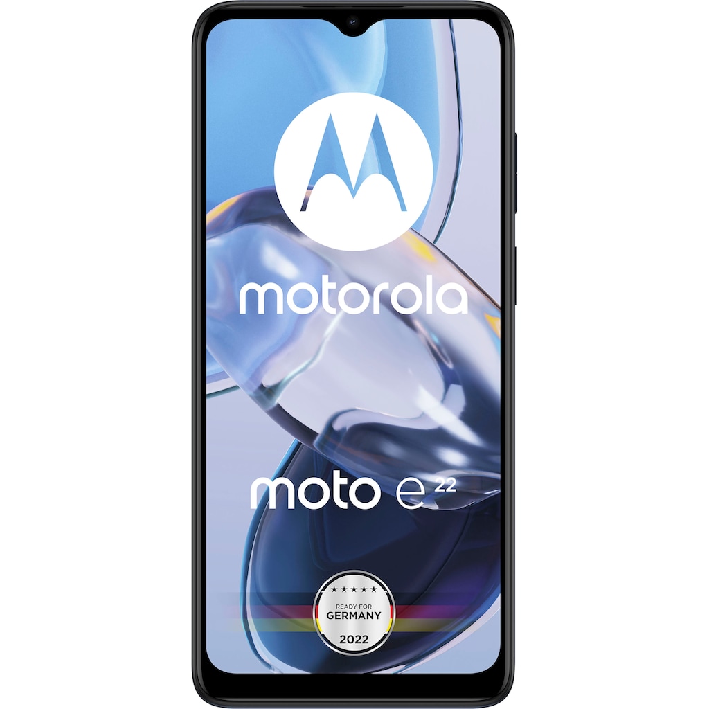 Motorola Smartphone »e22«, Astro Black, 16,51 cm/6,5 Zoll, 32 GB Speicherplatz, 16 MP Kamera