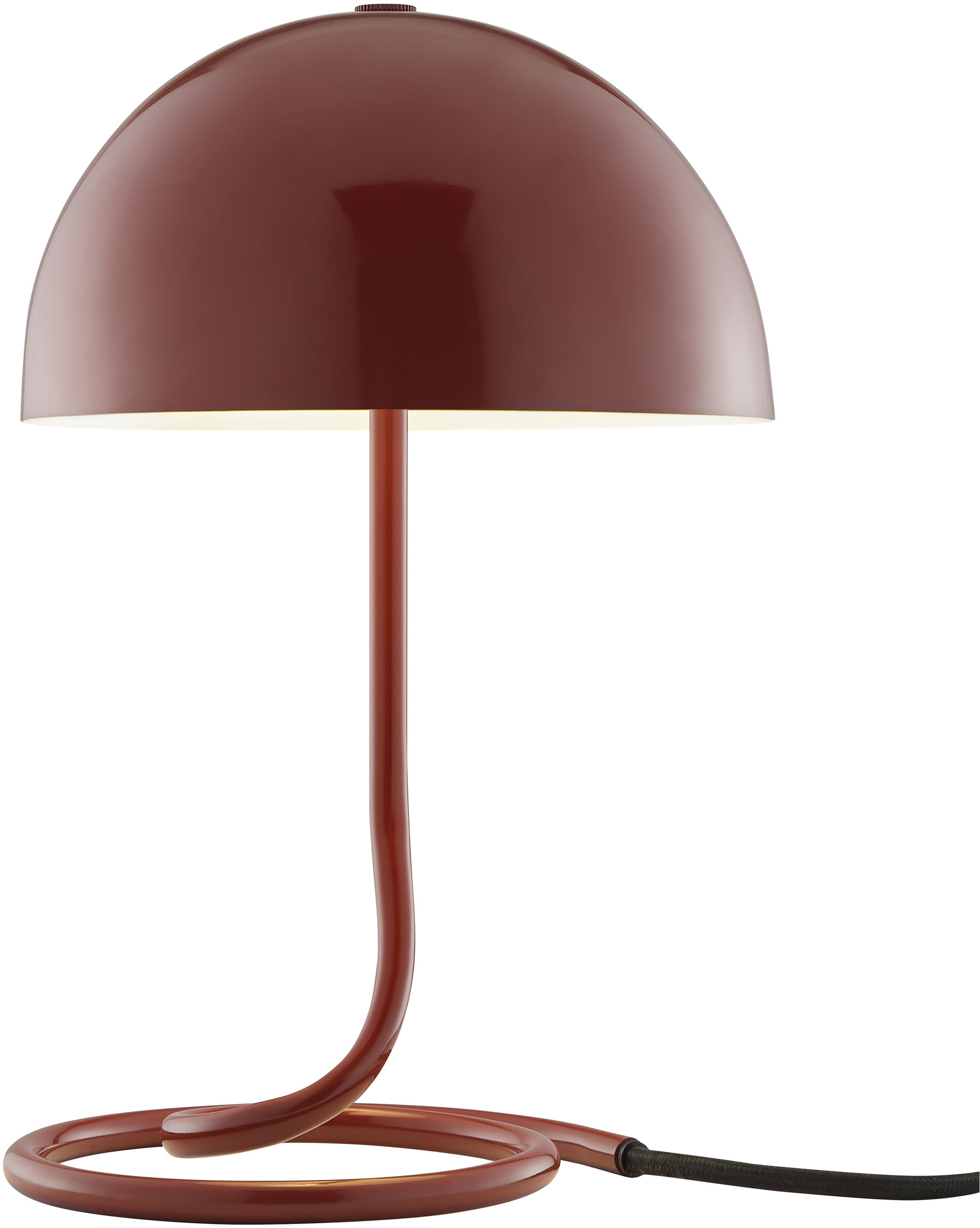 OTTO home Tischleuchte »Charlett Pilz Lampe« G9 1 Stk. Tischlampe, Ø 20 cm, Höhe 31 cm, Metall, Spiralfuß, Pilzleuchte, G9